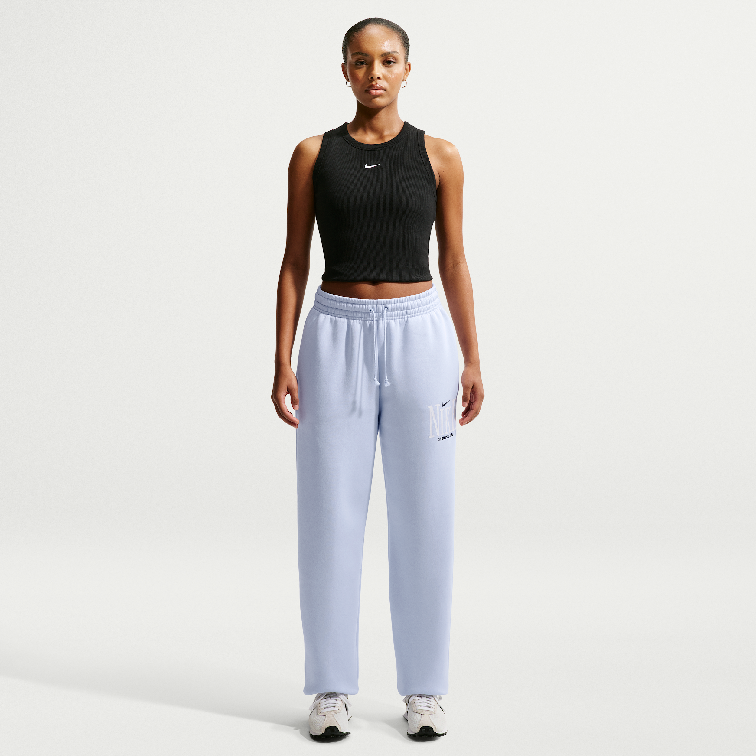 Thumbnail - Nike Phoenix Fleece Oversize-Jogger mit hohem Bund (Damen) - Blau