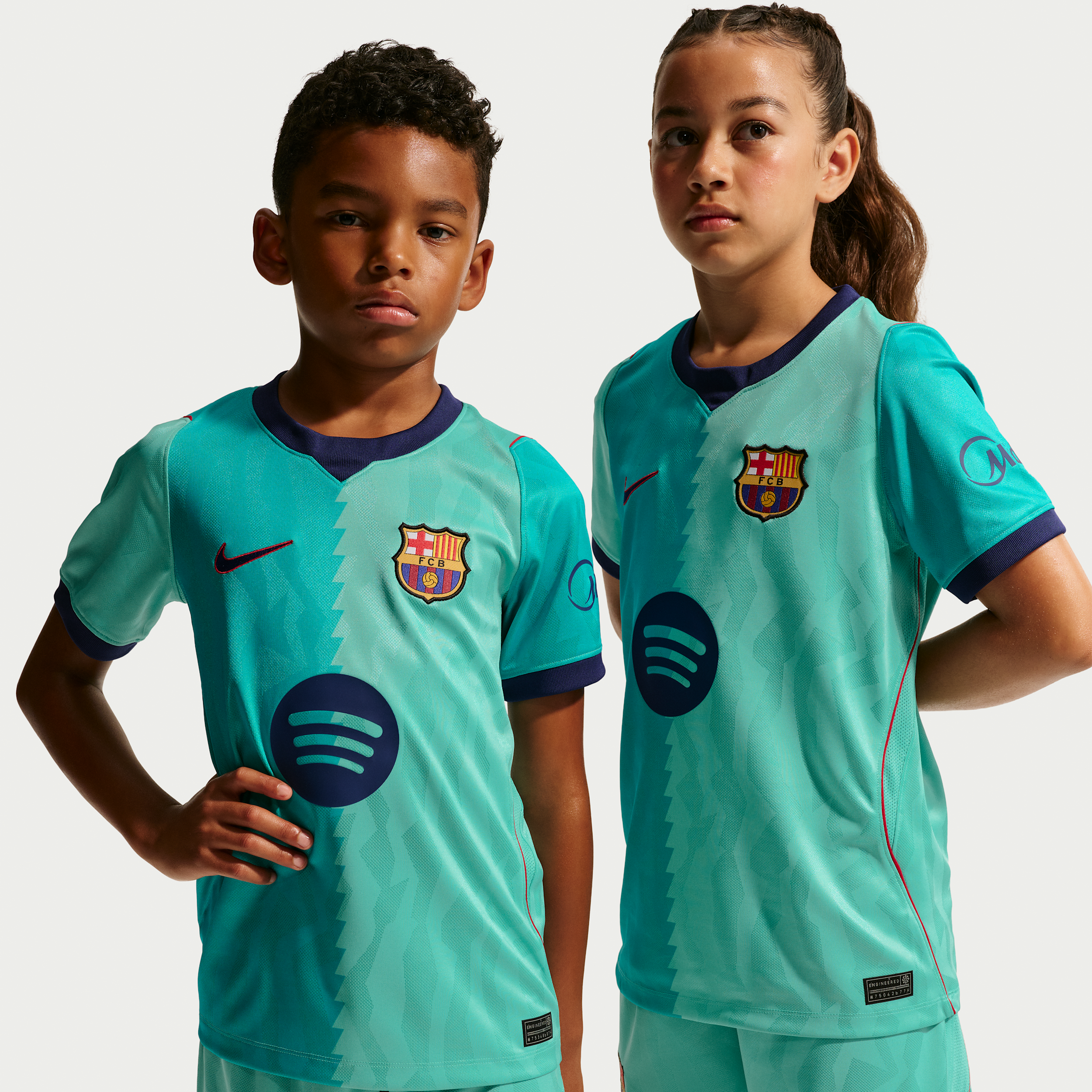 FC Barcelona 2026/27 Stadium Third Nike Dri-FIT Replica-fodboldtrøje til større børn - grøn