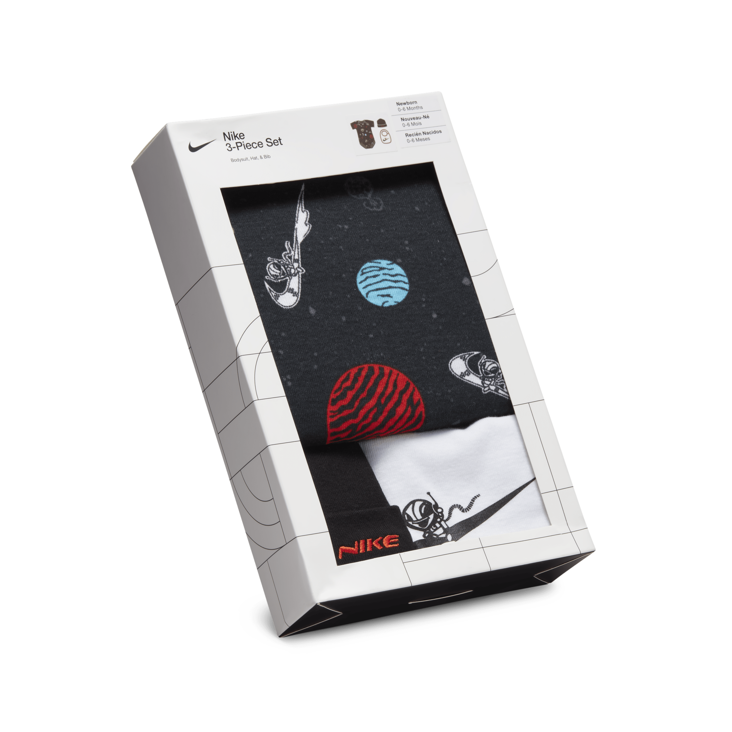 Thumbnail - Nike "Reach for the Stars" 3-Piece Bodysuit Set Body-Set für Babys - Schwarz