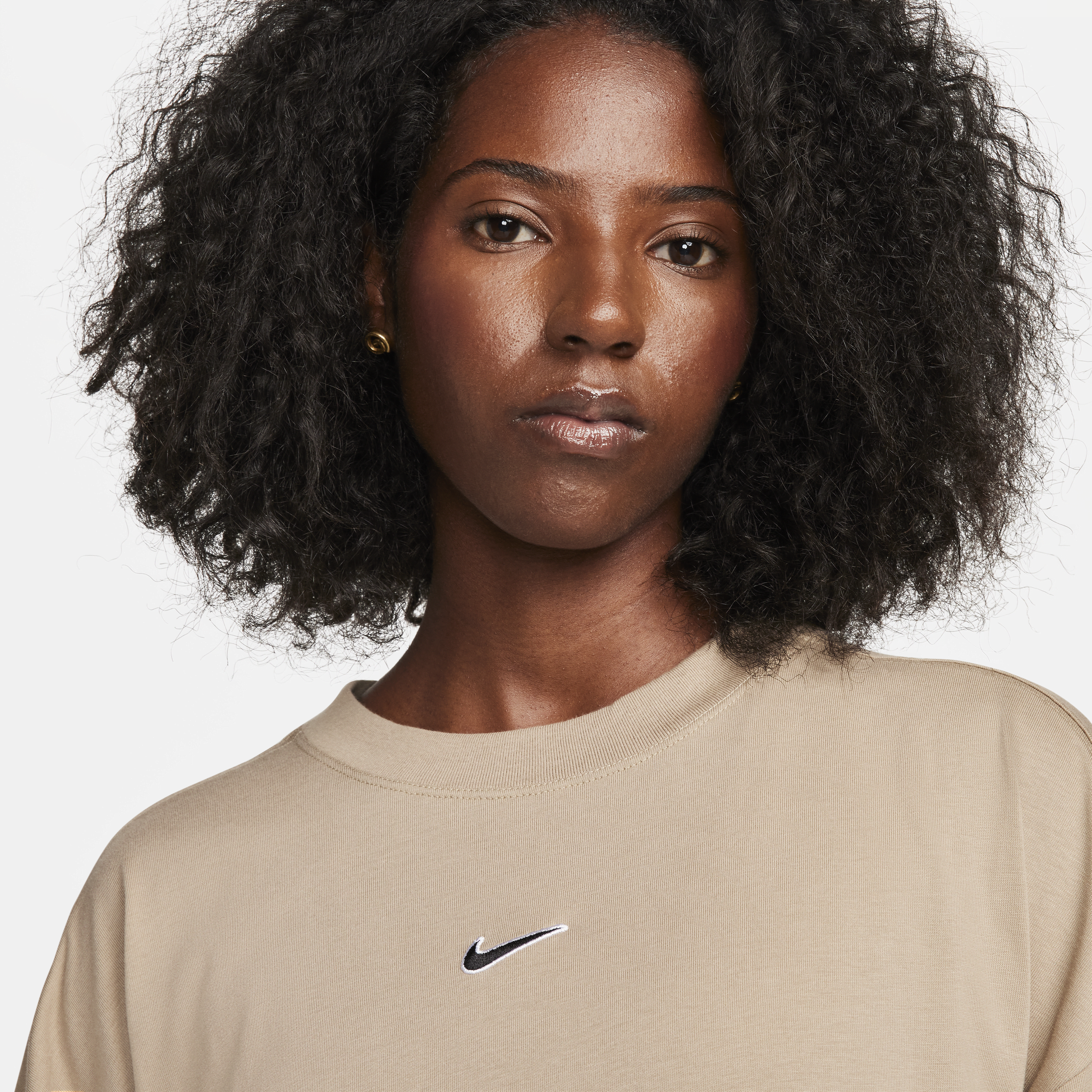 Nike Sportswear T-shirt met lange mouwen voor dames Bruin