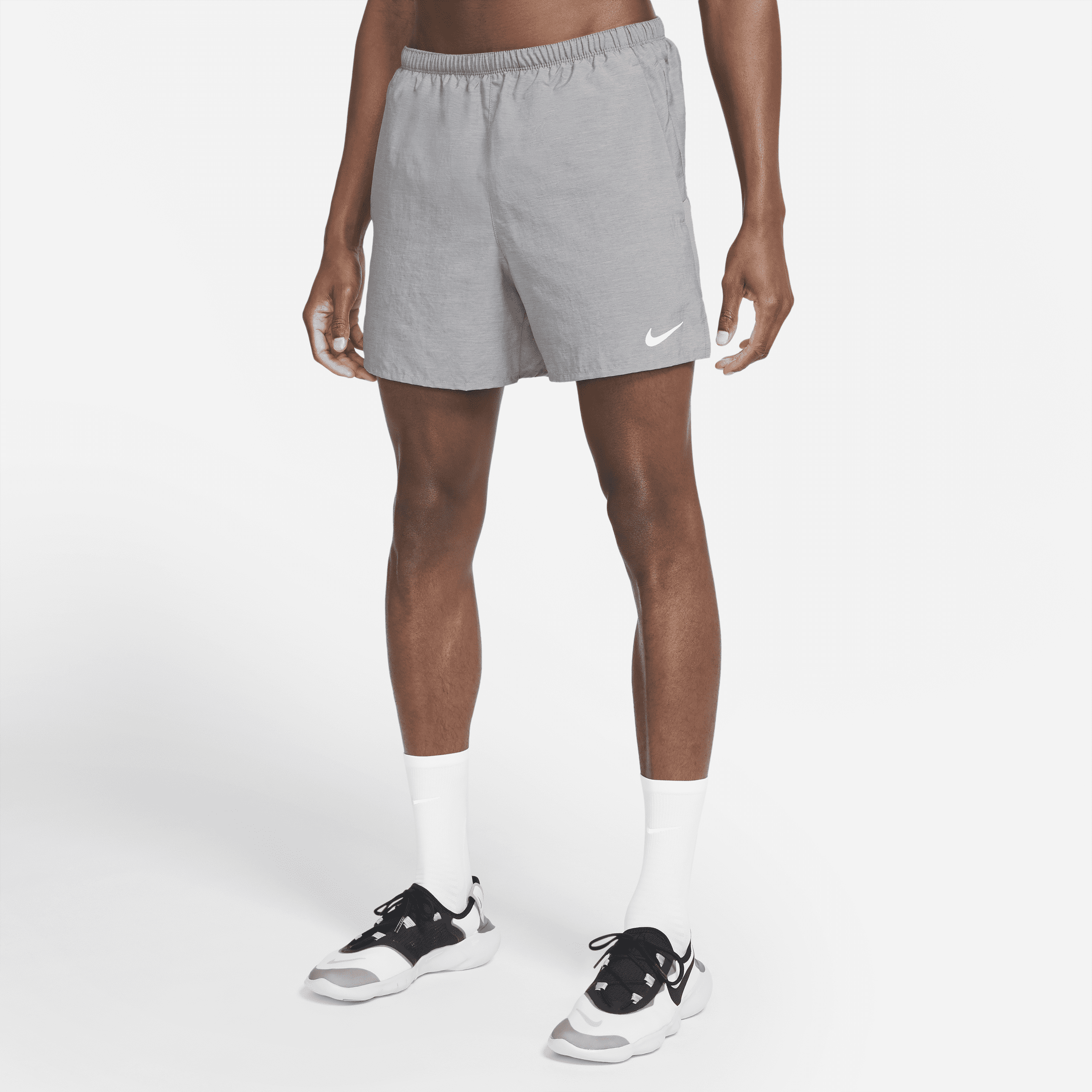 Image of Nike Challenger Hardloopshorts met binnenbroek voor heren (13 cm) - Grijs