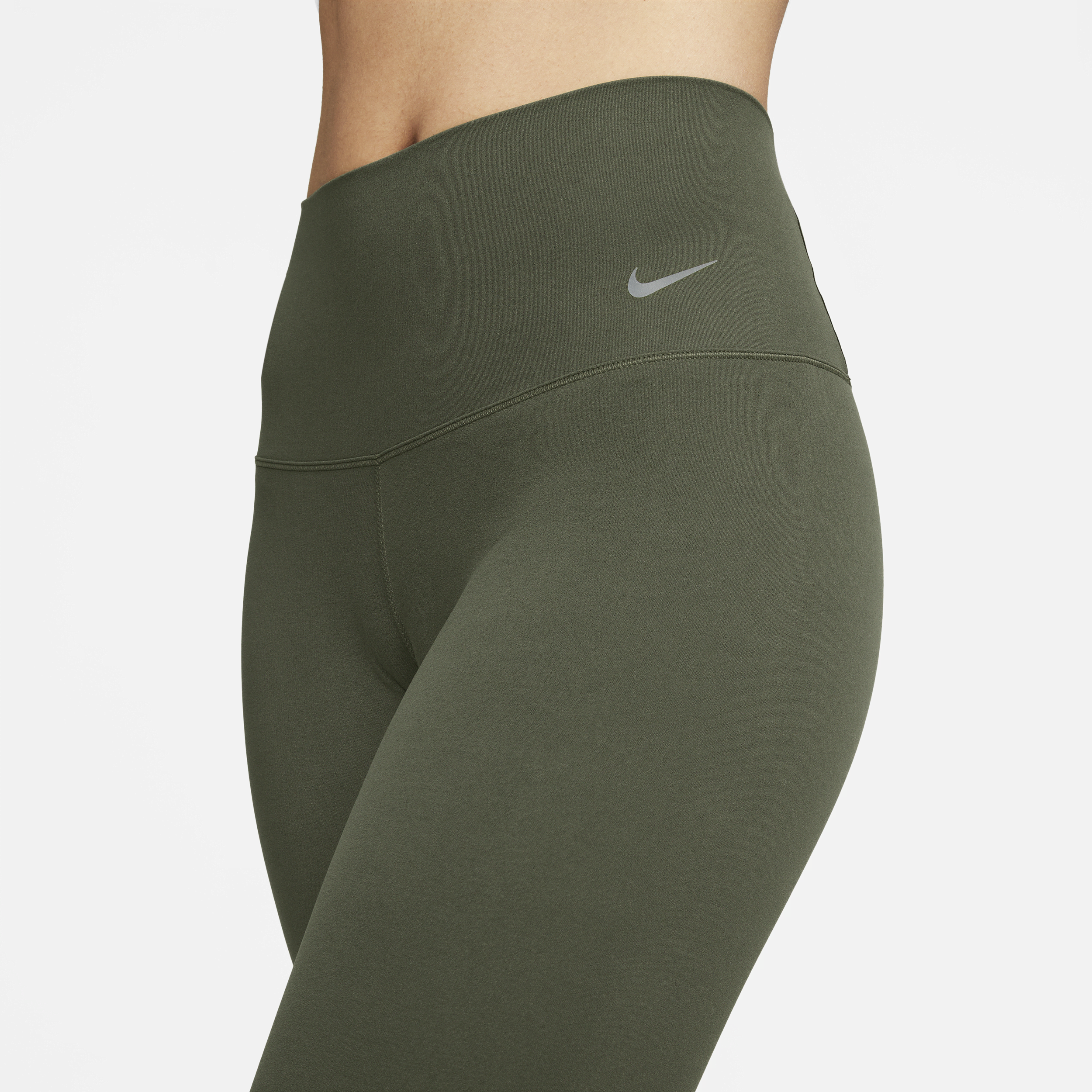 Legging 7/8 à taille haute et maintien léger Nike Zenvy pour femme - Vert