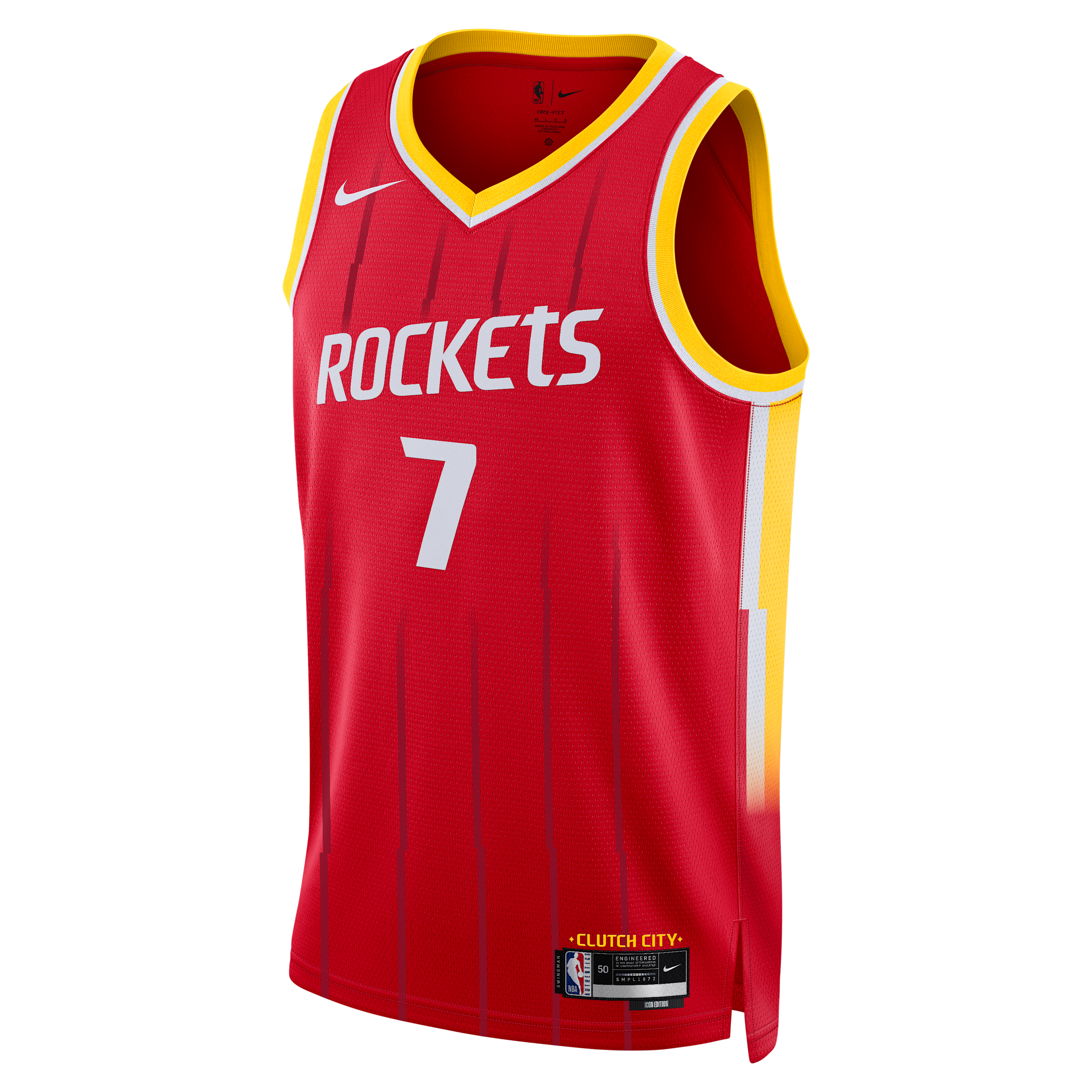 Nike Maillot Dri Fit Nba Swingman Houston Rockets Icon Edition Kevin Durant Pour