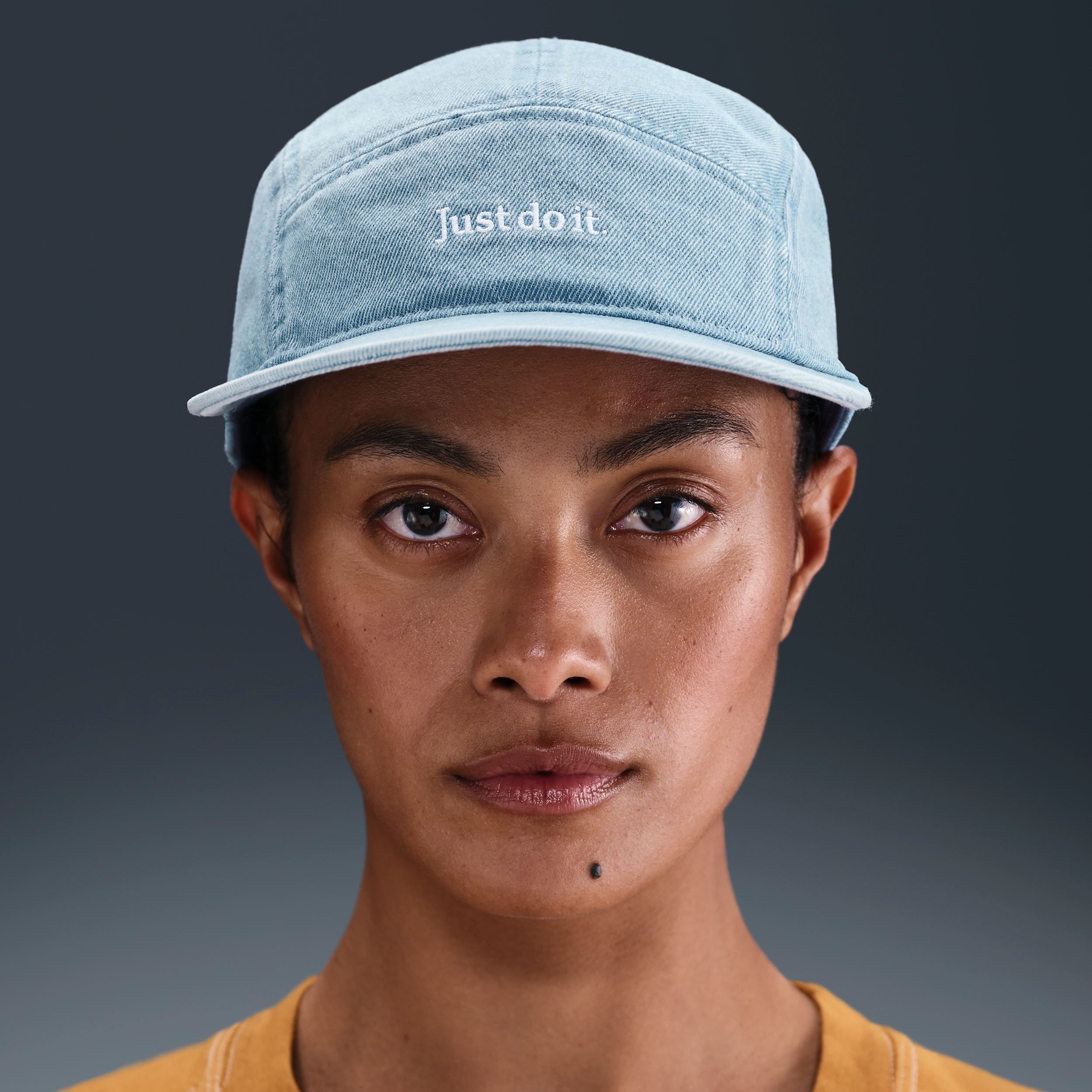 Nike Fly Unstructured Denim Cap - Blue - Cotton