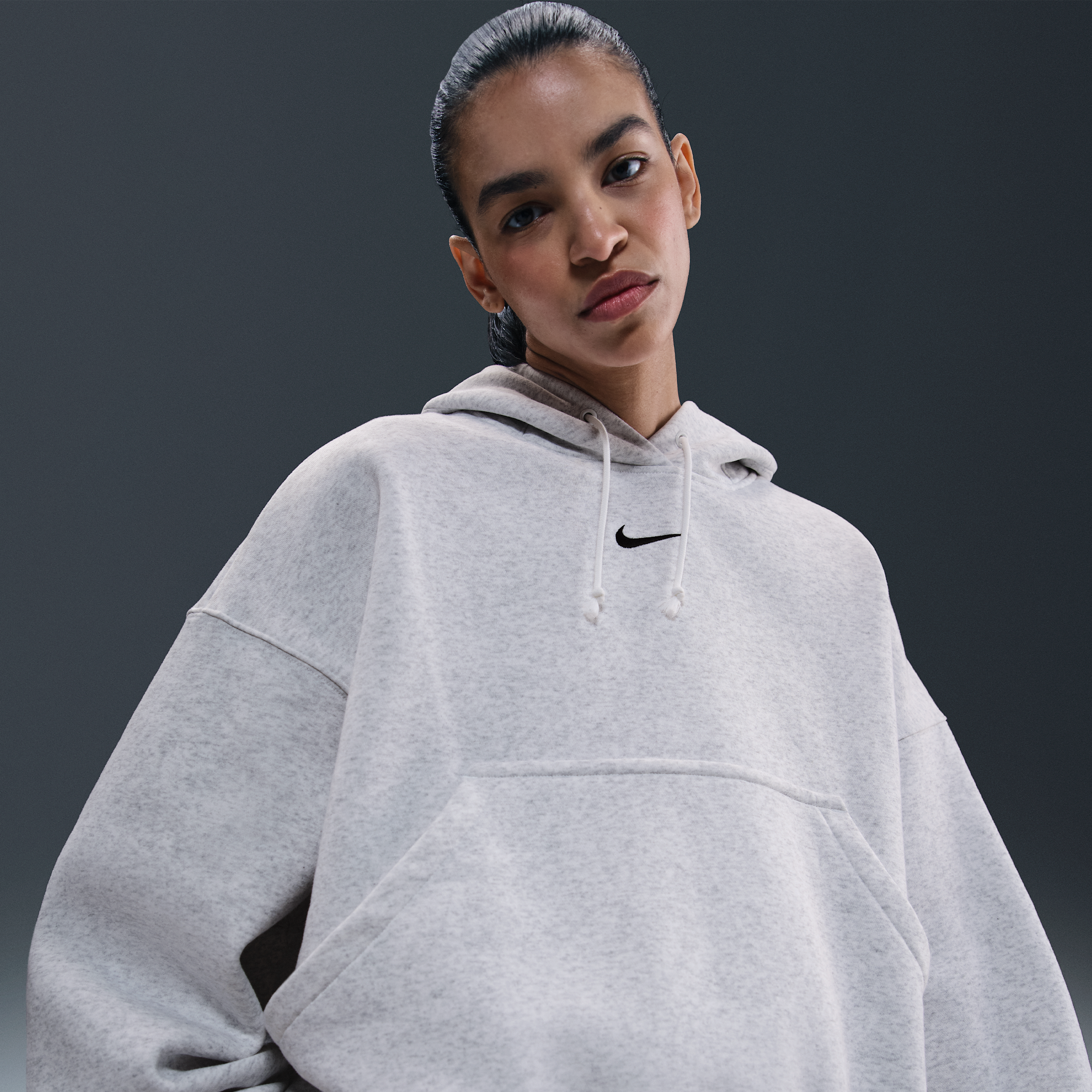 Thumbnail - Nike Sportswear Phoenix Fleece überextragroßer Hoodie für Damen - Braun