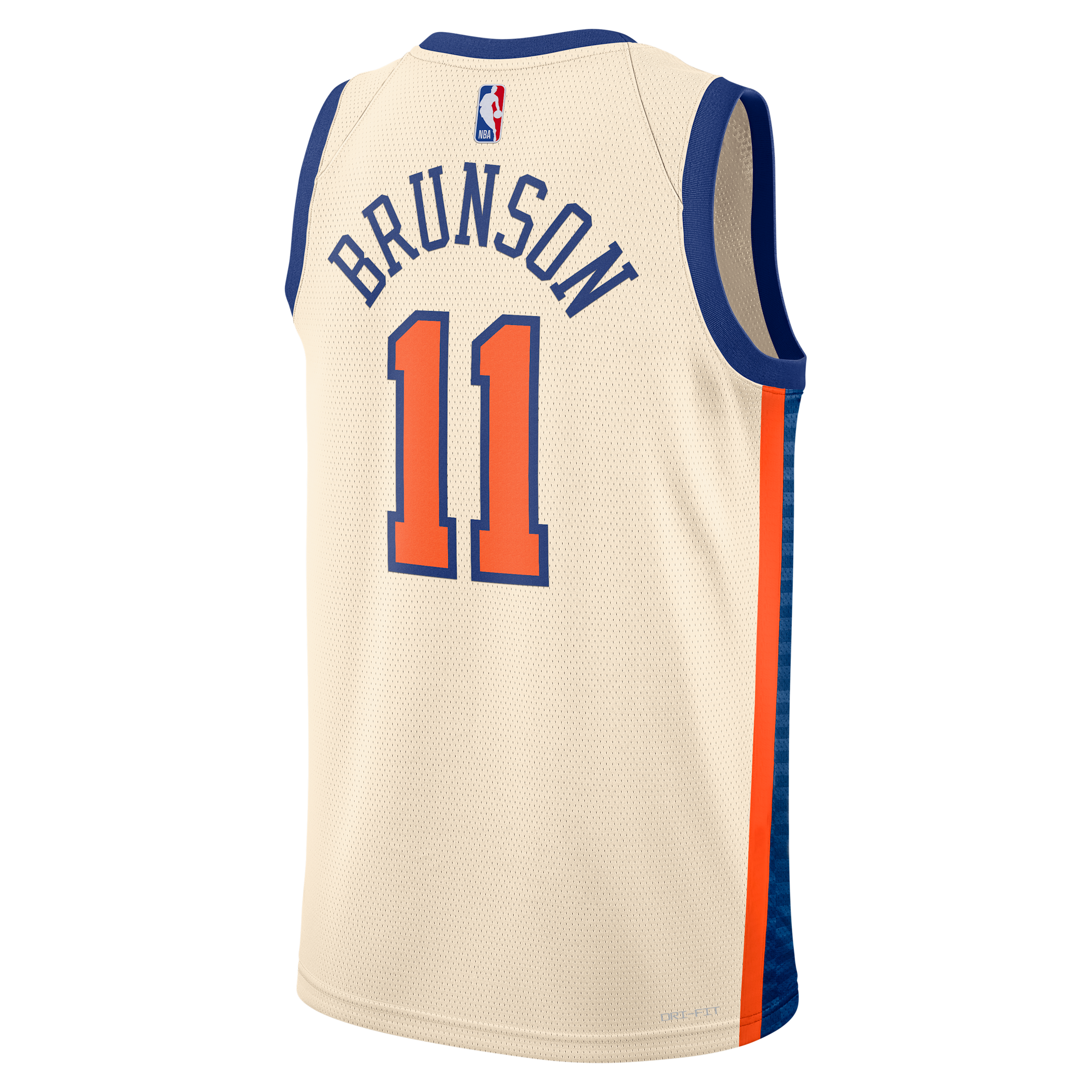 Thumbnail - Jalen Brunson New York Knicks City Edition Nike NBA Swingman Trikot (Herren) - Braun