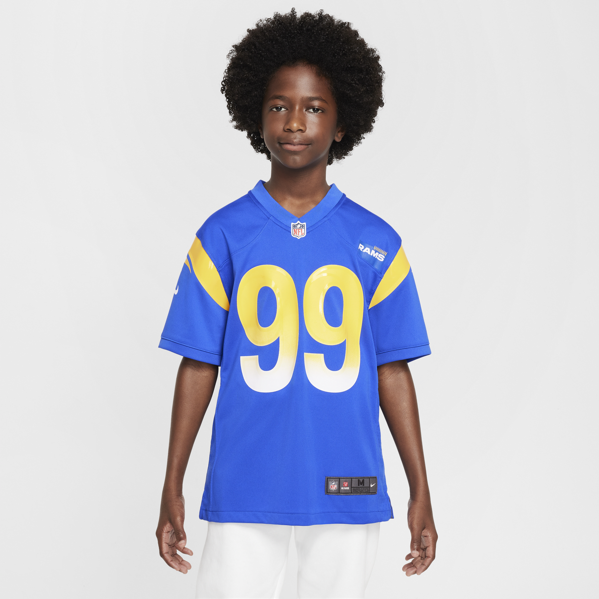 „Authentisches Aaron Donald Los Angeles Rams Nike NFL Spieltrikot für ältere Kinder in