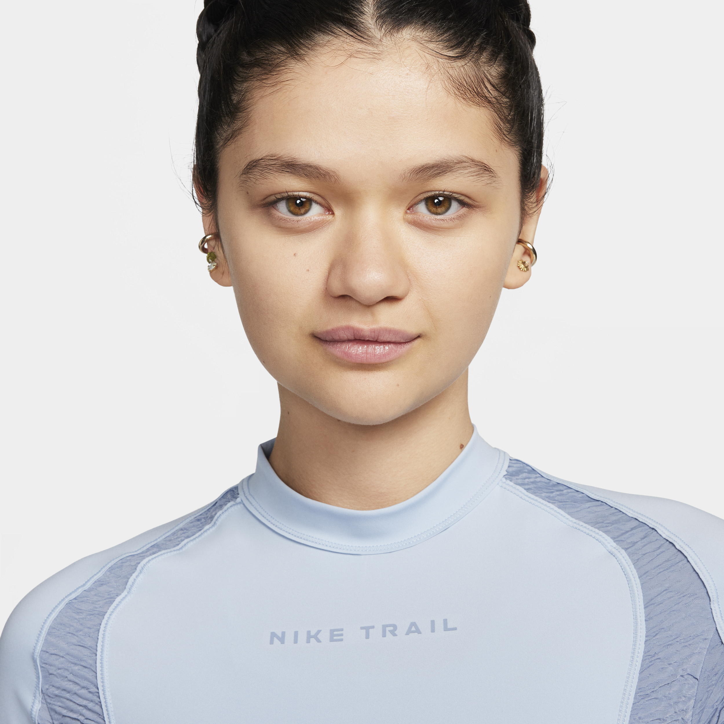 Nike Trail Dri-FIT hardlooptop met lange mouwen voor dames Blauw