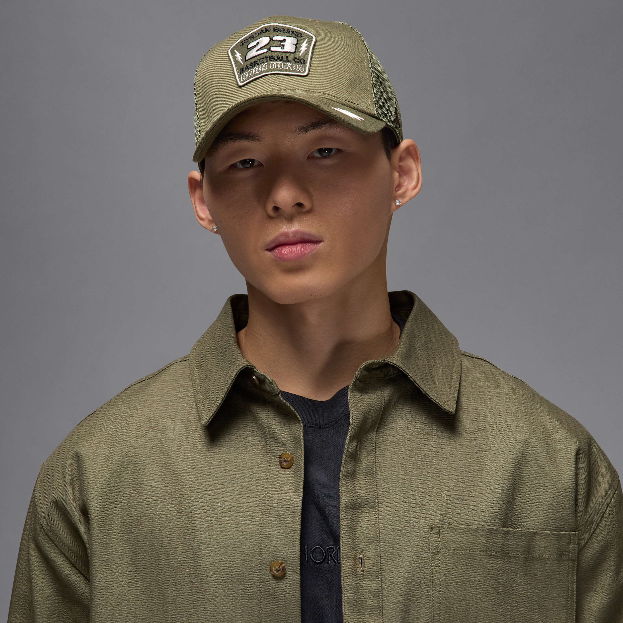 Casquette trucker structurée Jordan Rise - Vert