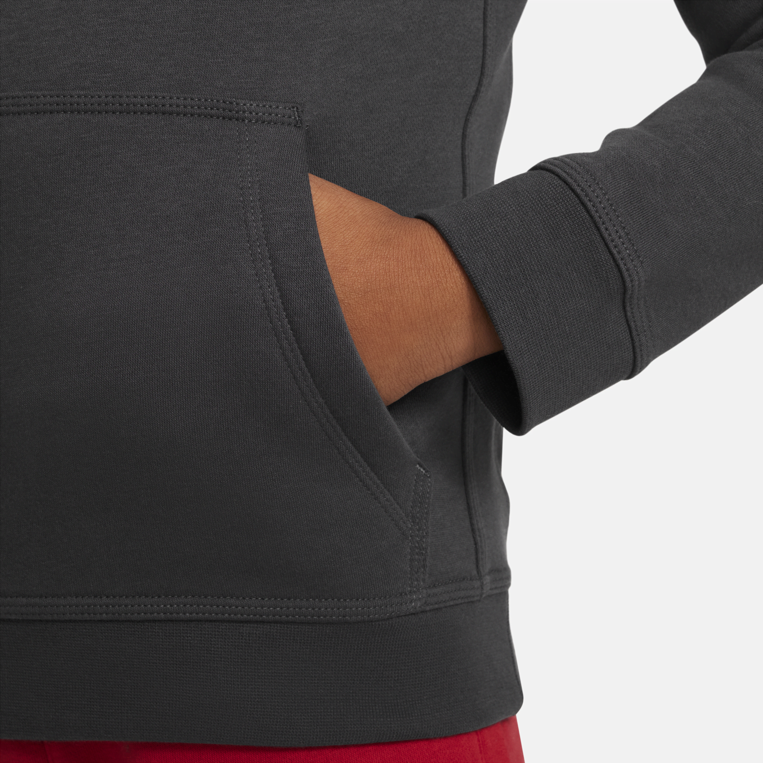 Sweat à capuche en tissu Fleece Nike Sportswear Standard Issue pour garçon plus âgé - Gris