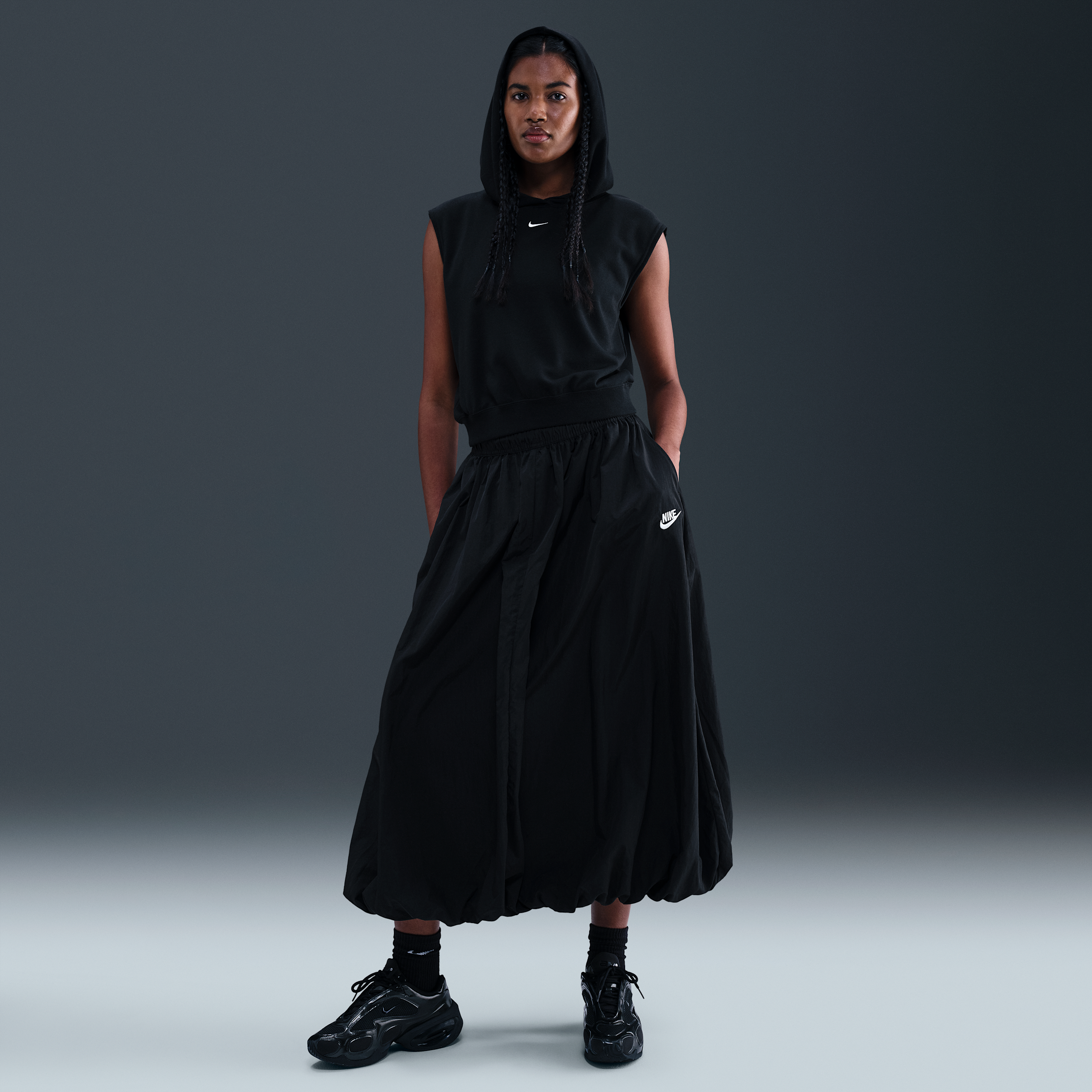 Nike Windrunner Womens Skirt - Black - Nylon