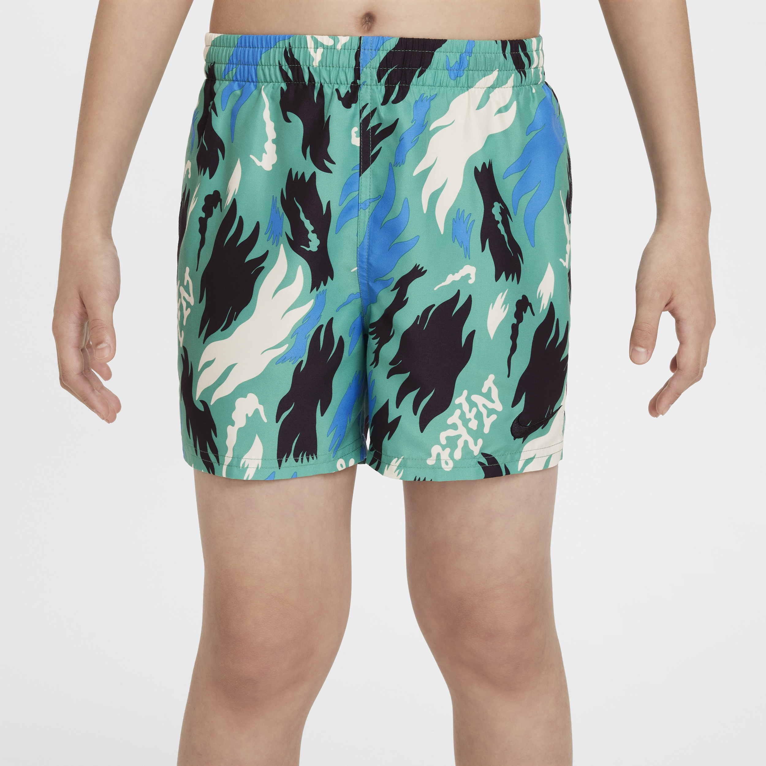 Nike Swim volley shorts voor jongens (10 cm) Groen