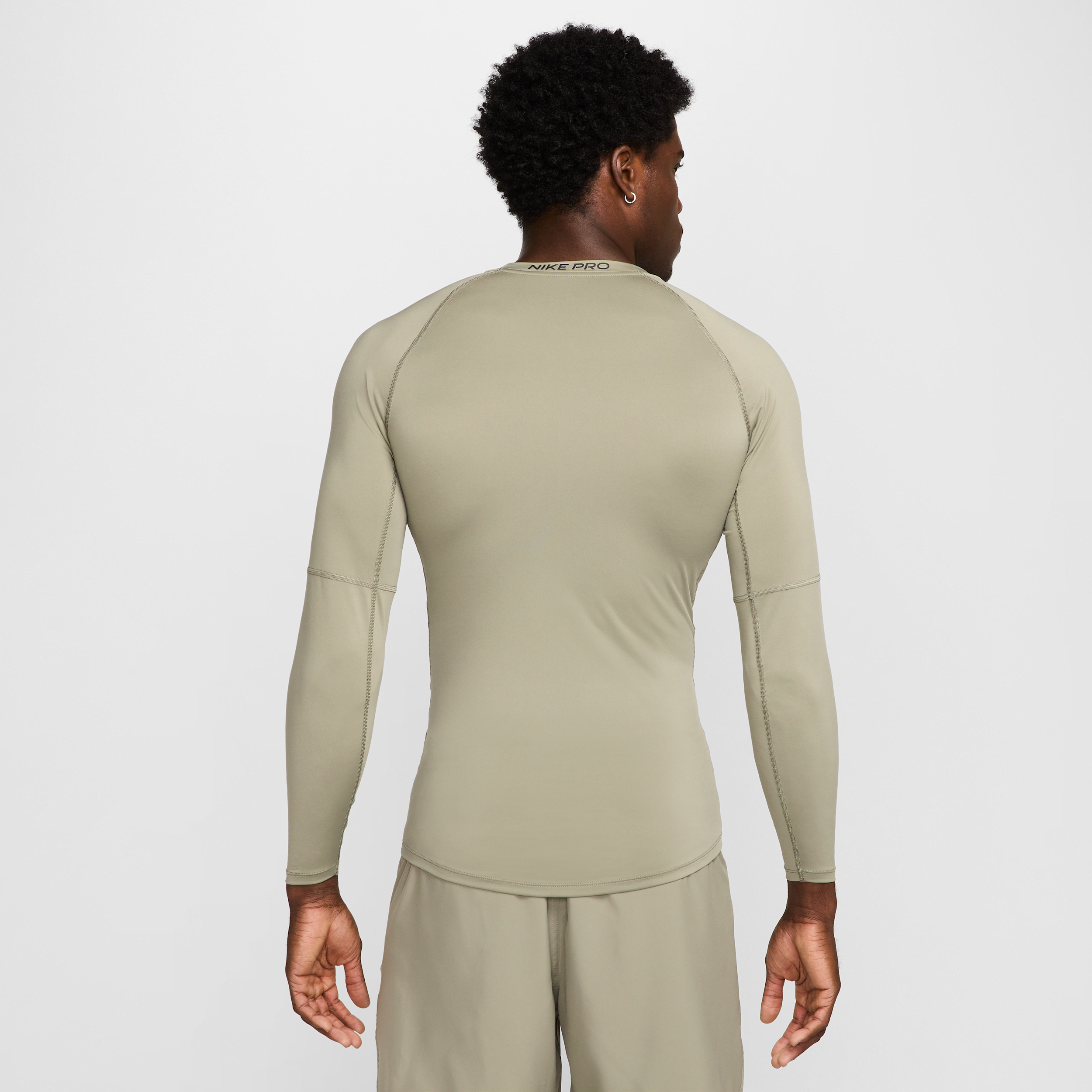 Haut de fitness ajusté à manches longues Dri-FIT Nike Pro pour homme - Vert