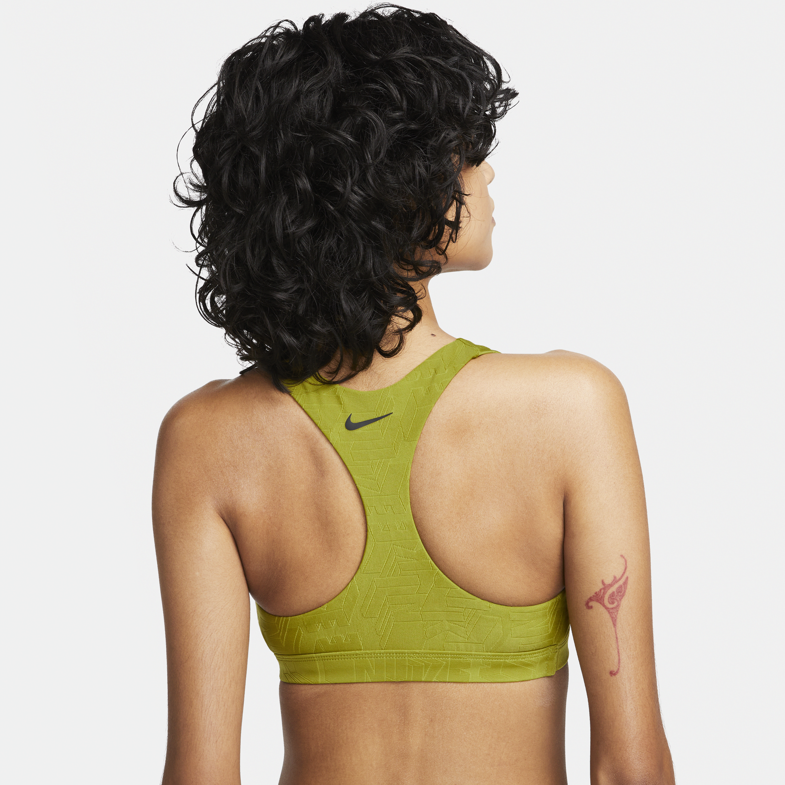 Haut de bikini à découpes Nike pour femme - Vert