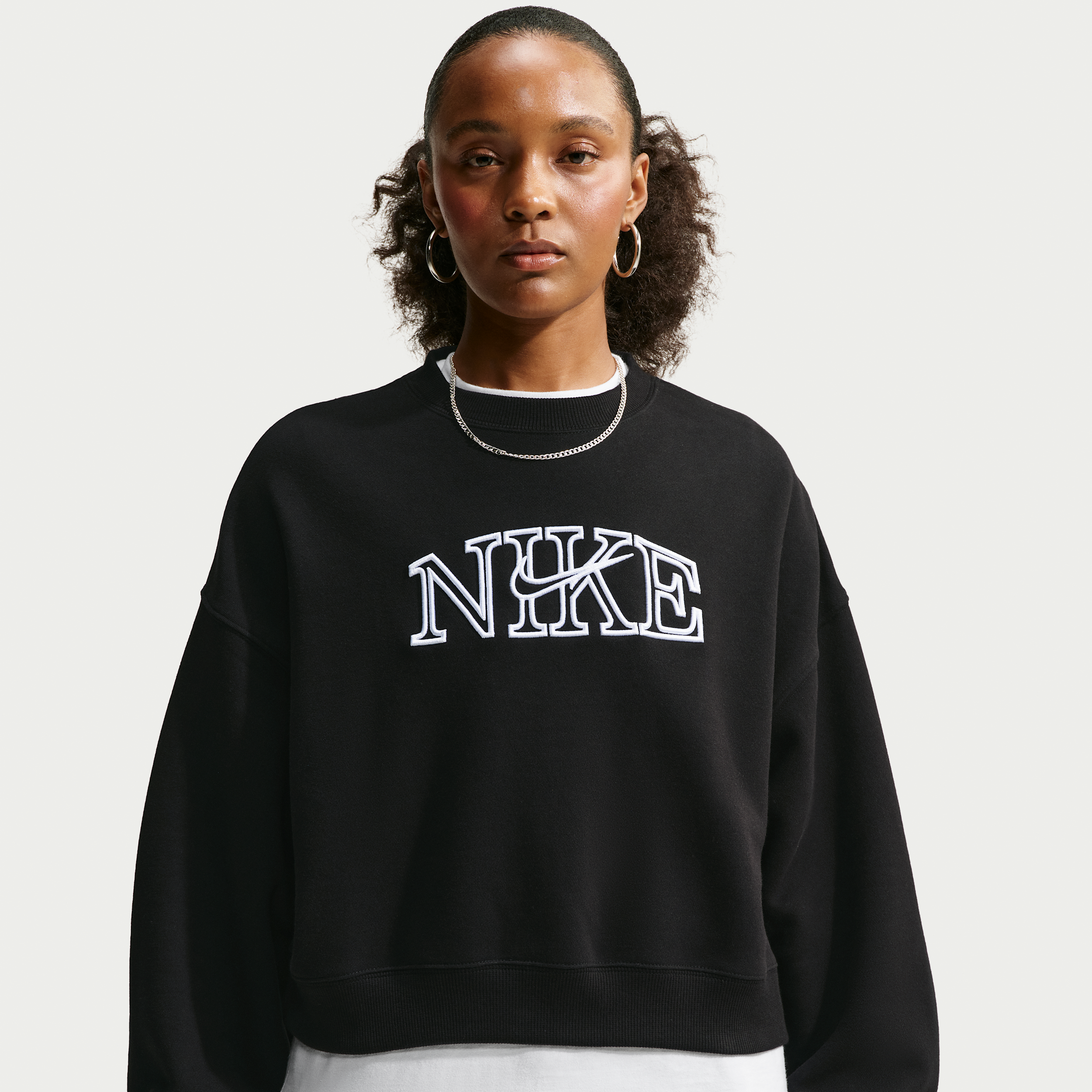 Nike Sweat Court Et Oversize A Col Ras Du Cou Nike Studio Fleece Medium Weight Pour