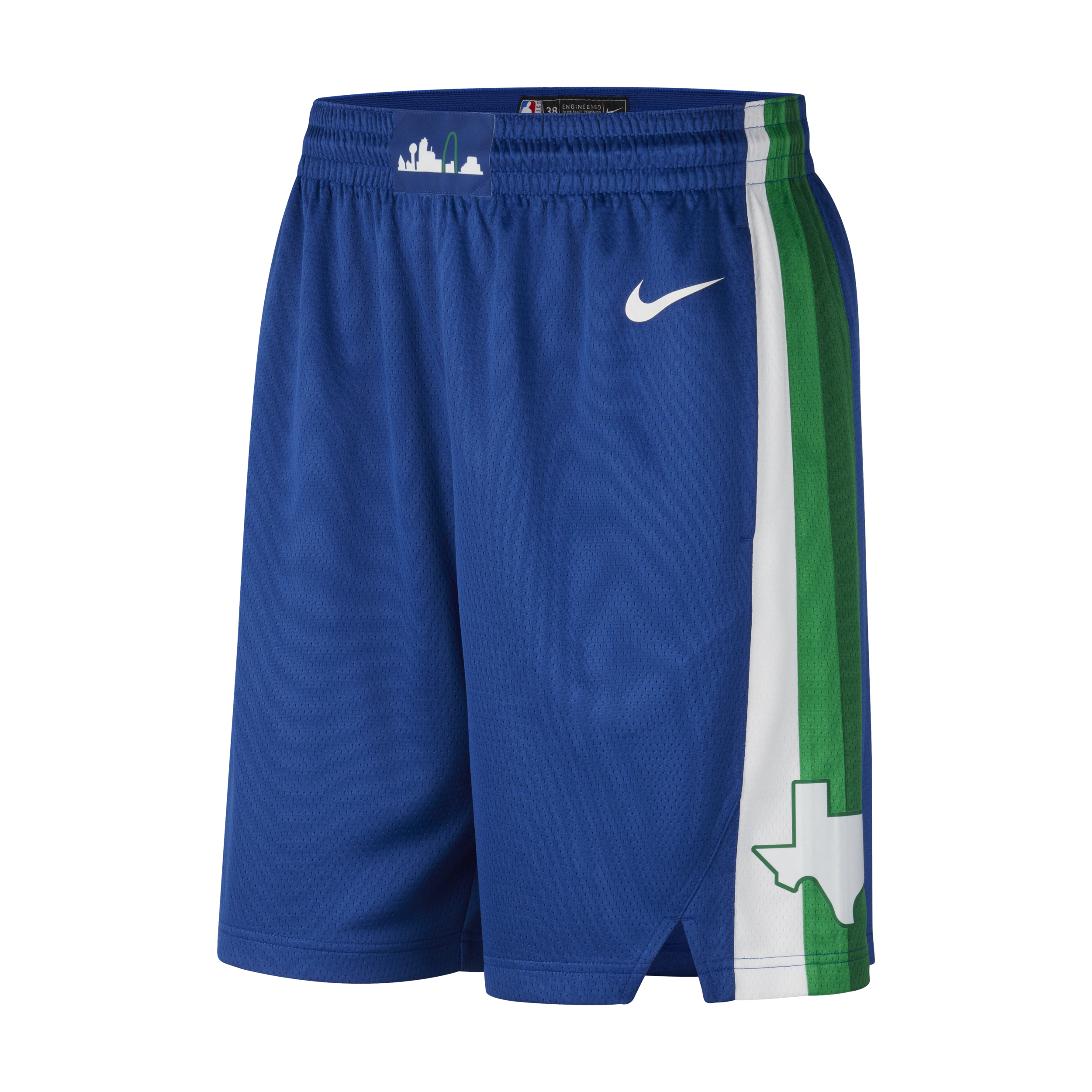 Dallas Mavericks City Edition Nike Dri-FIT NBA Swingman-shorts til mænd - blå