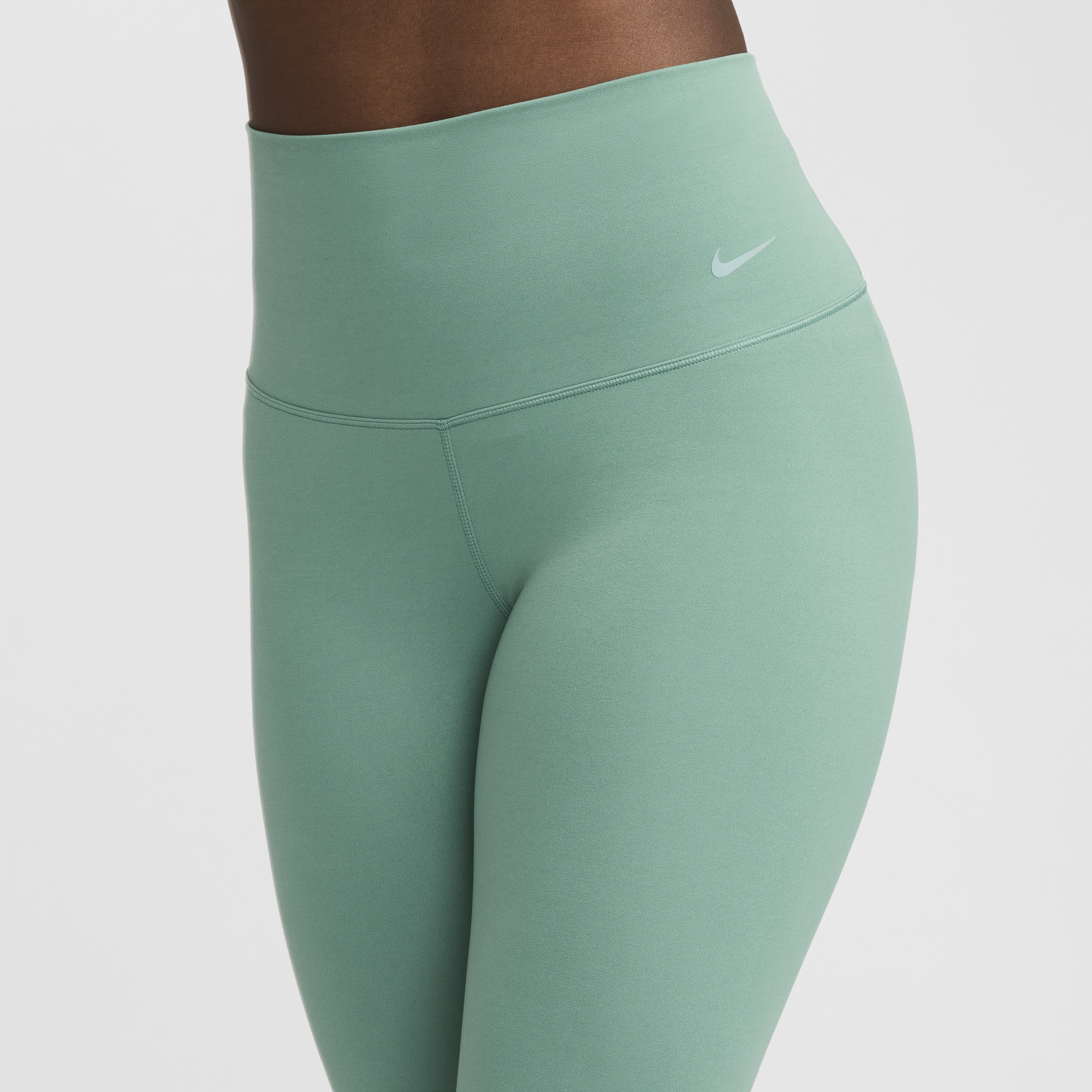 Legging 7/8 à taille haute et maintien léger Nike Zenvy pour femme - Vert