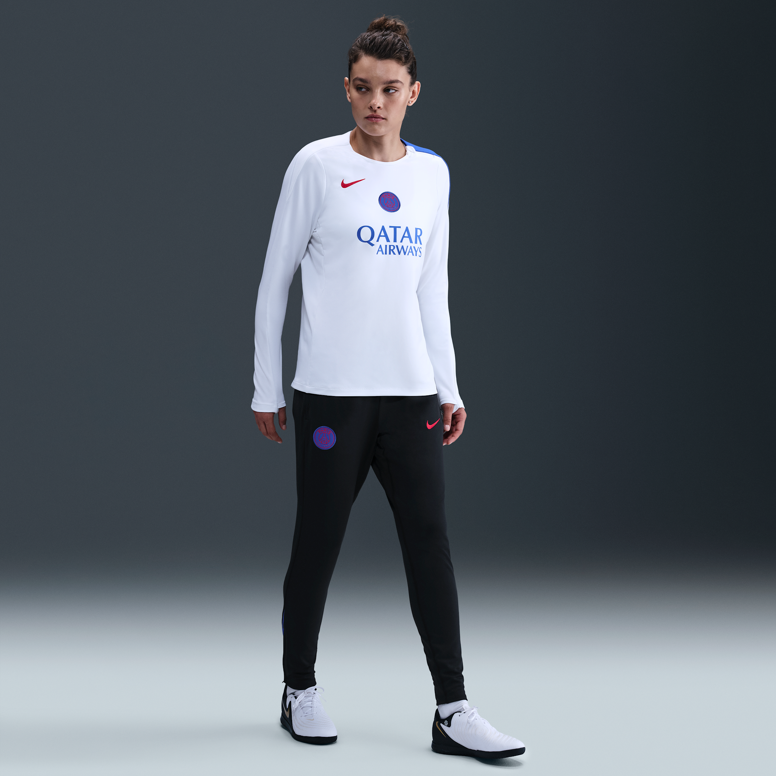Paris Saint-Germain Strike Third Womens Nike Dri-FIT Total 90 Football Knit Pants - Black - Polyester/Elastane