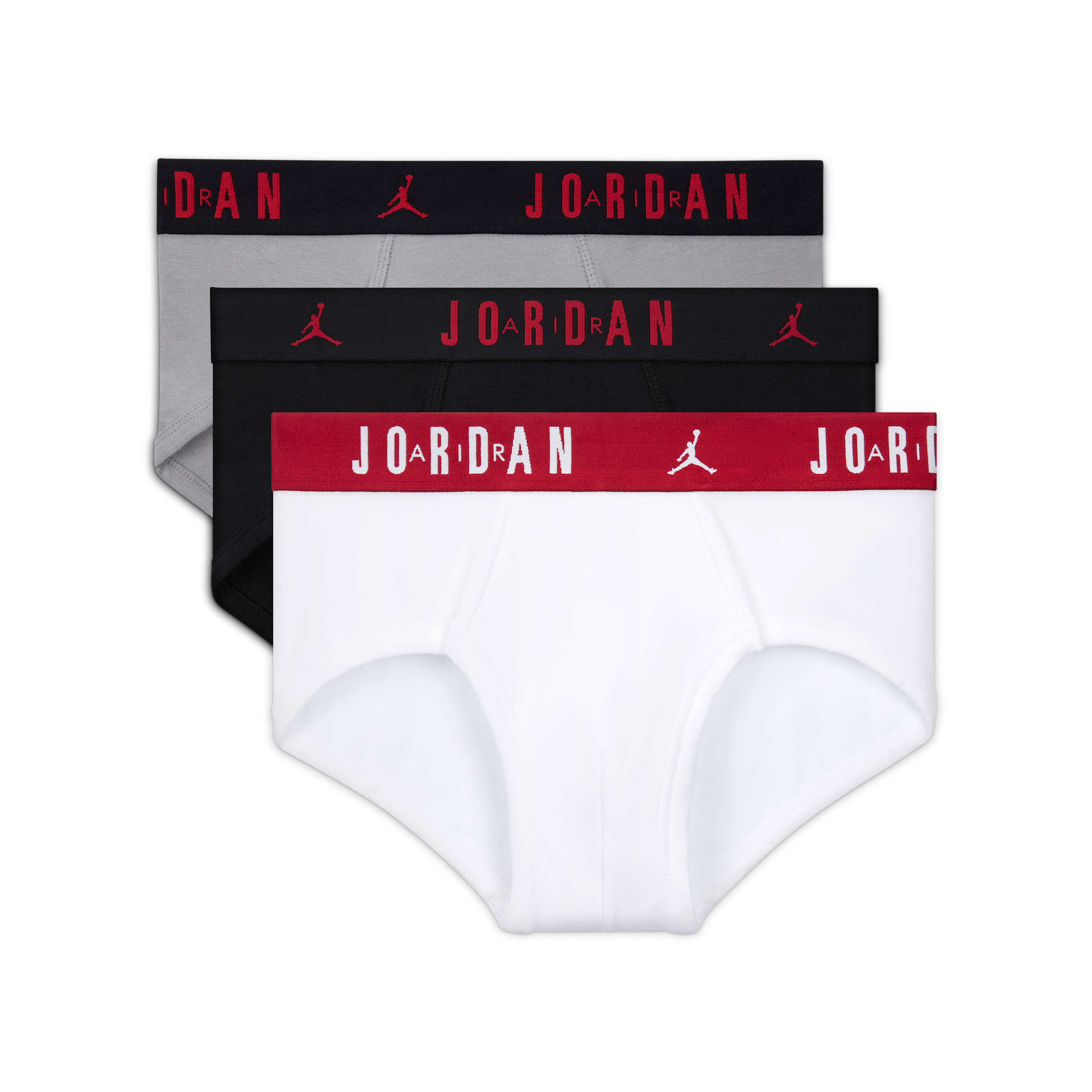 Slip Jordan in cotone (confezione da 3) – Ragazzo/a - Nero