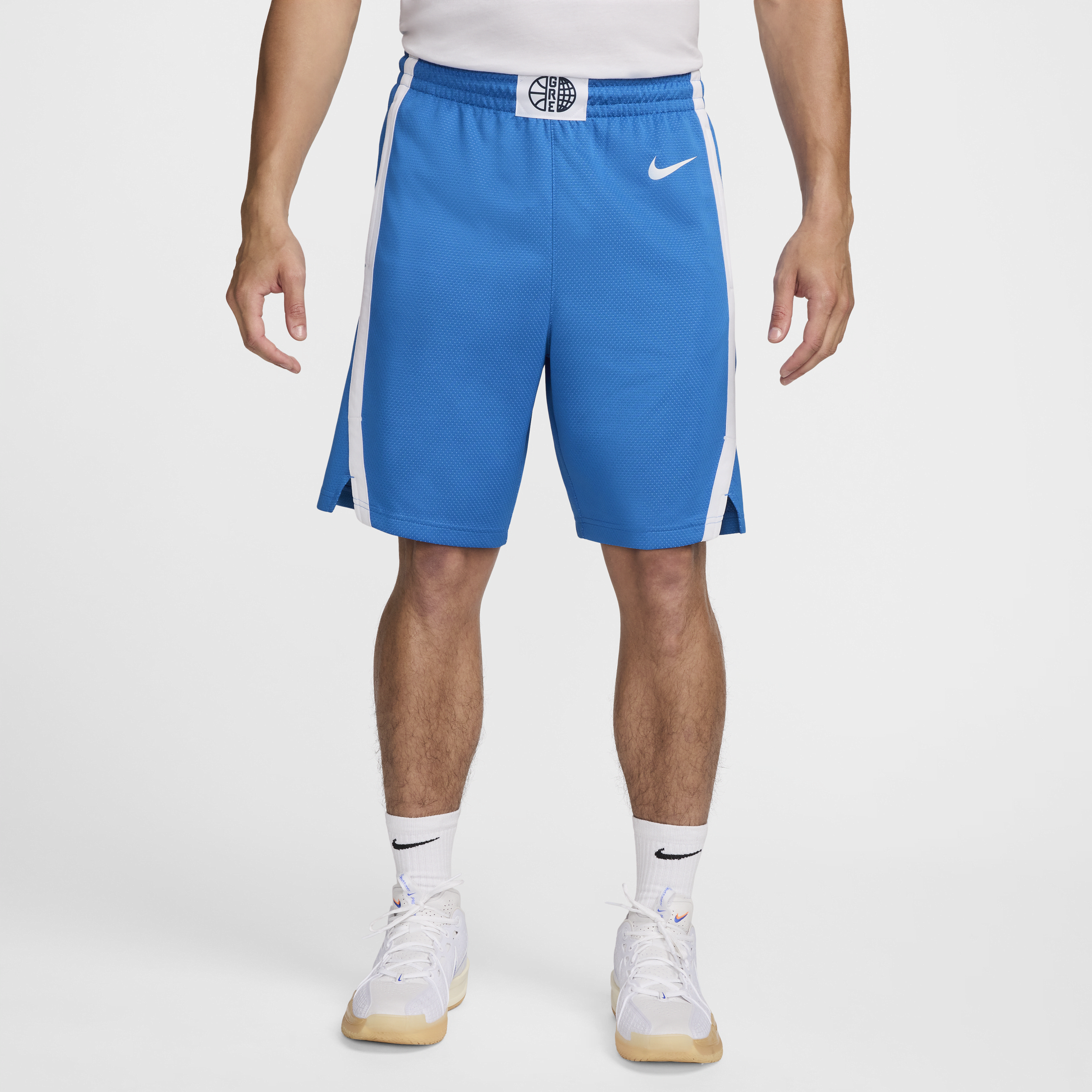 Greece Limited Road Mens Nike Basketball Shorts - Blue - Polyester