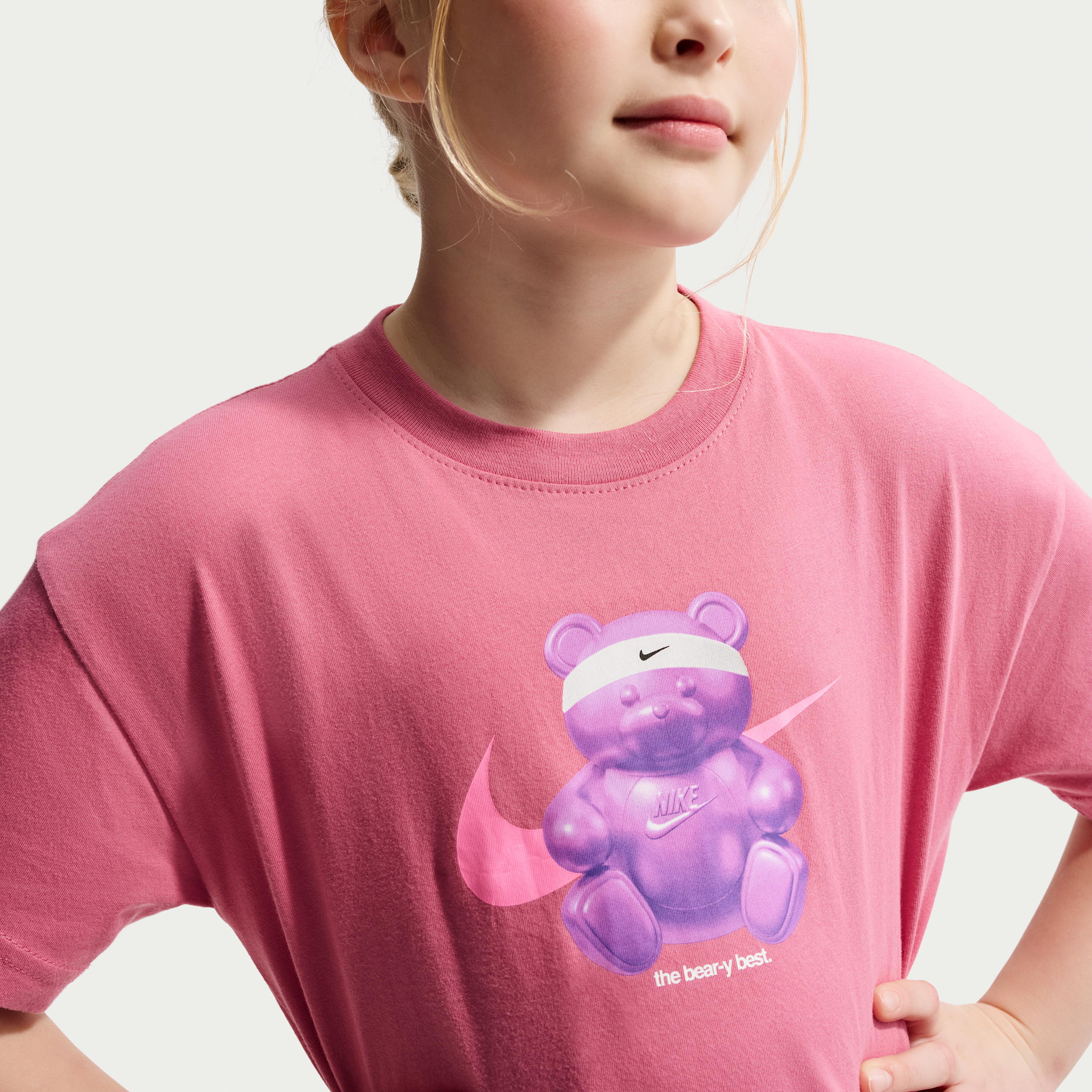 Thumbnail - Nike BoxyT-Shirt für ältere Kinder - Pink