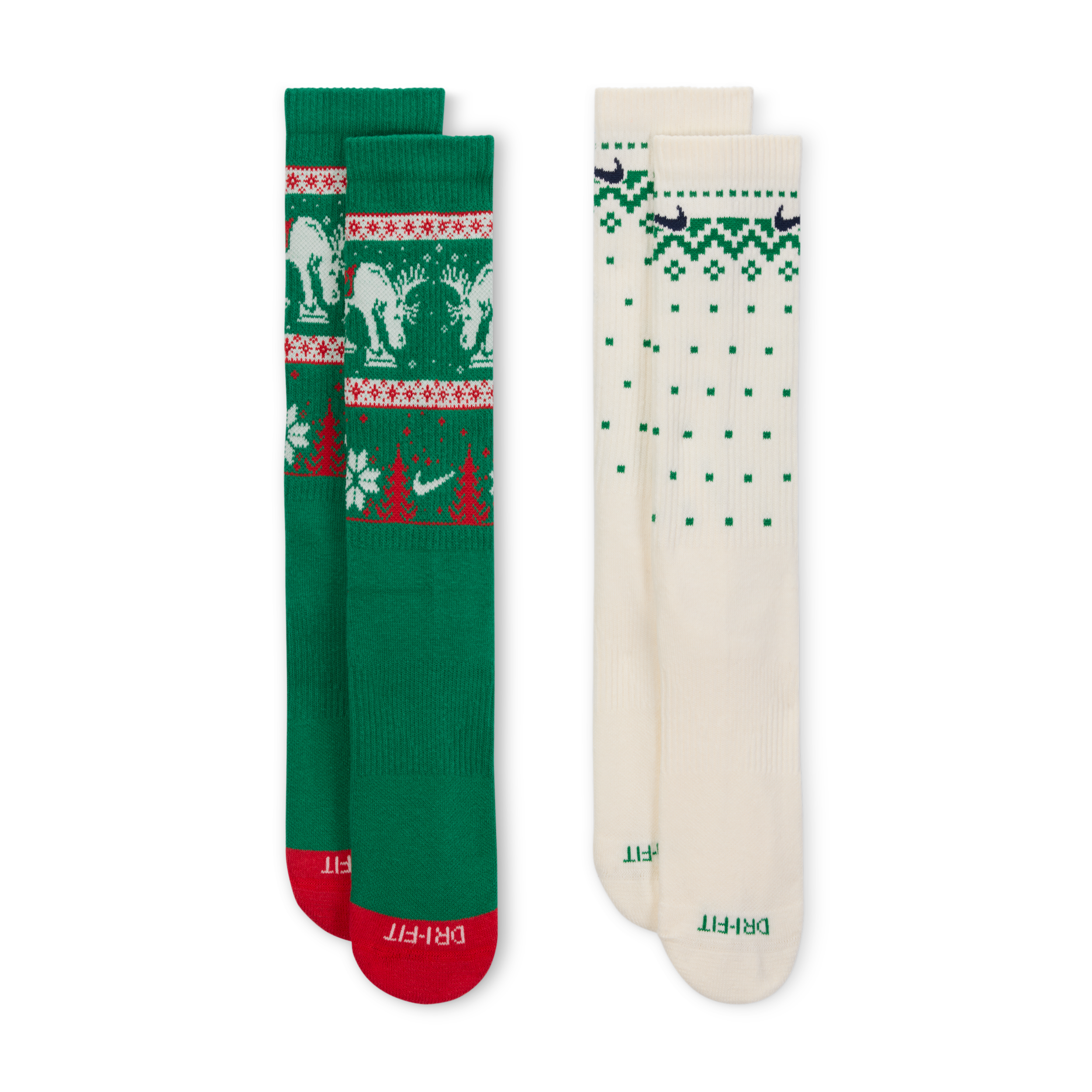Thumbnail - Nike Everyday Plus Cushioned Winter Wonderland Crew-Socken (2 Paar) - Multi-Color