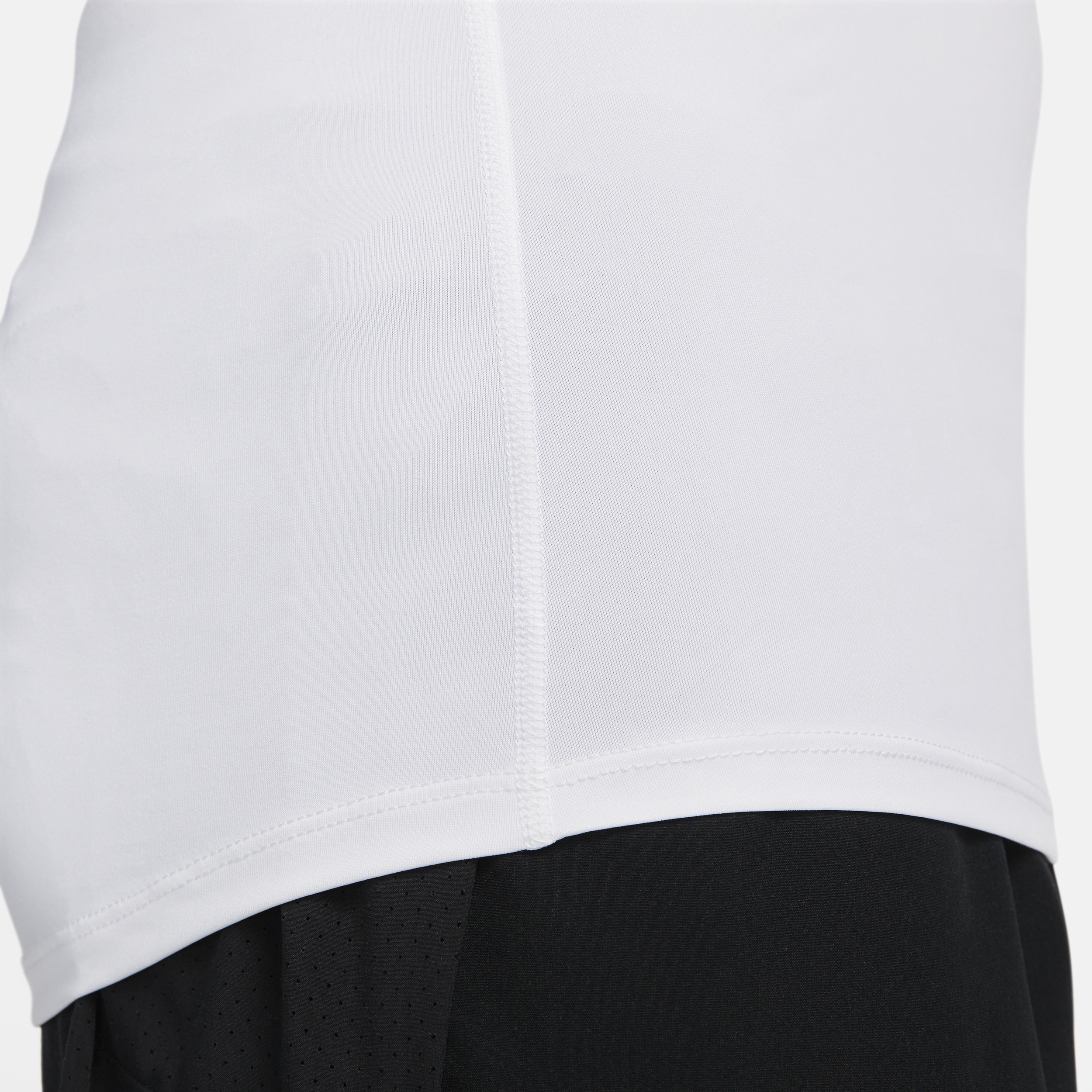 Haut de fitness à manches longues et col montant Dri-FIT Nike Pro pour homme - Blanc