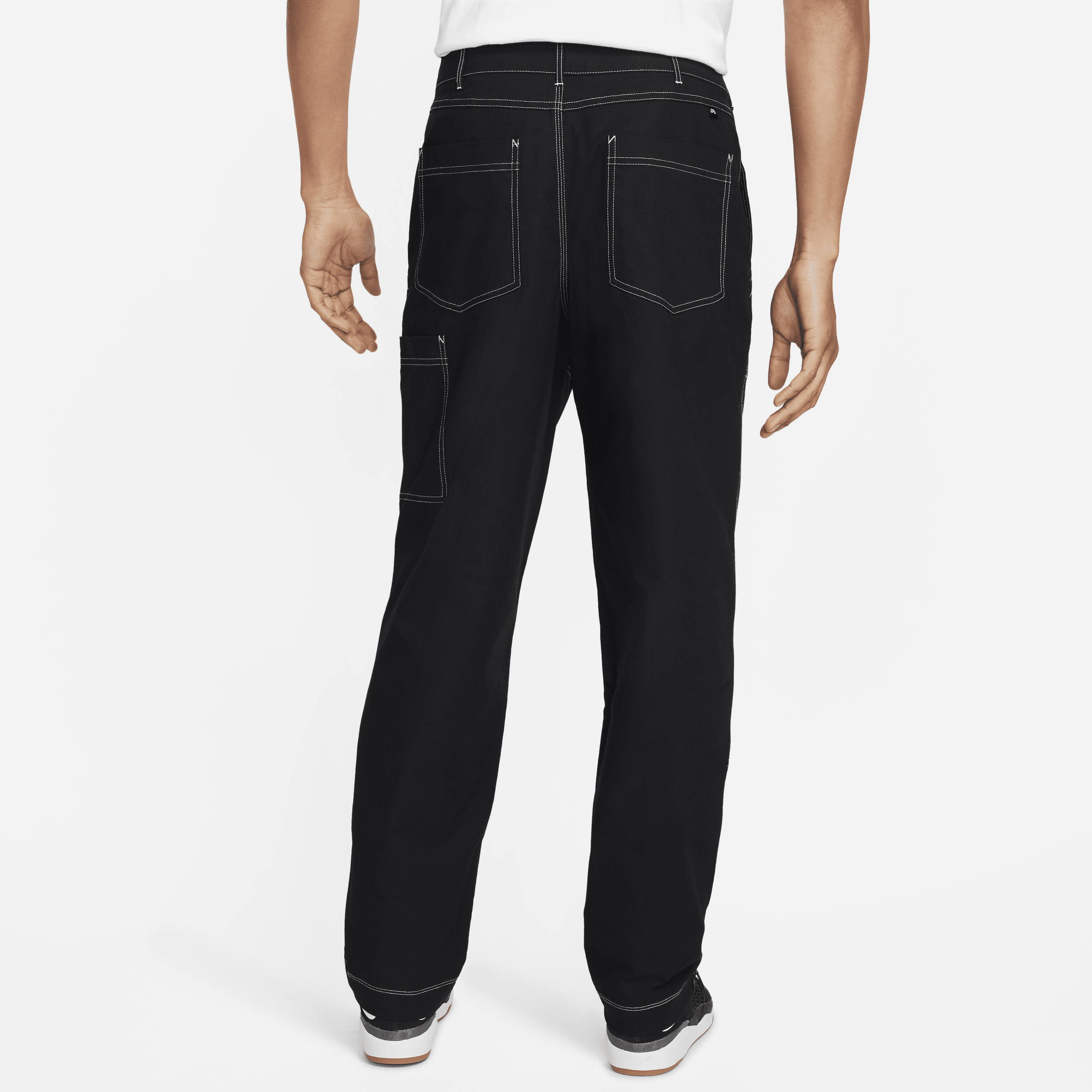 Pantalon de skateboard doublé aux genoux Nike SB pour homme - Noir