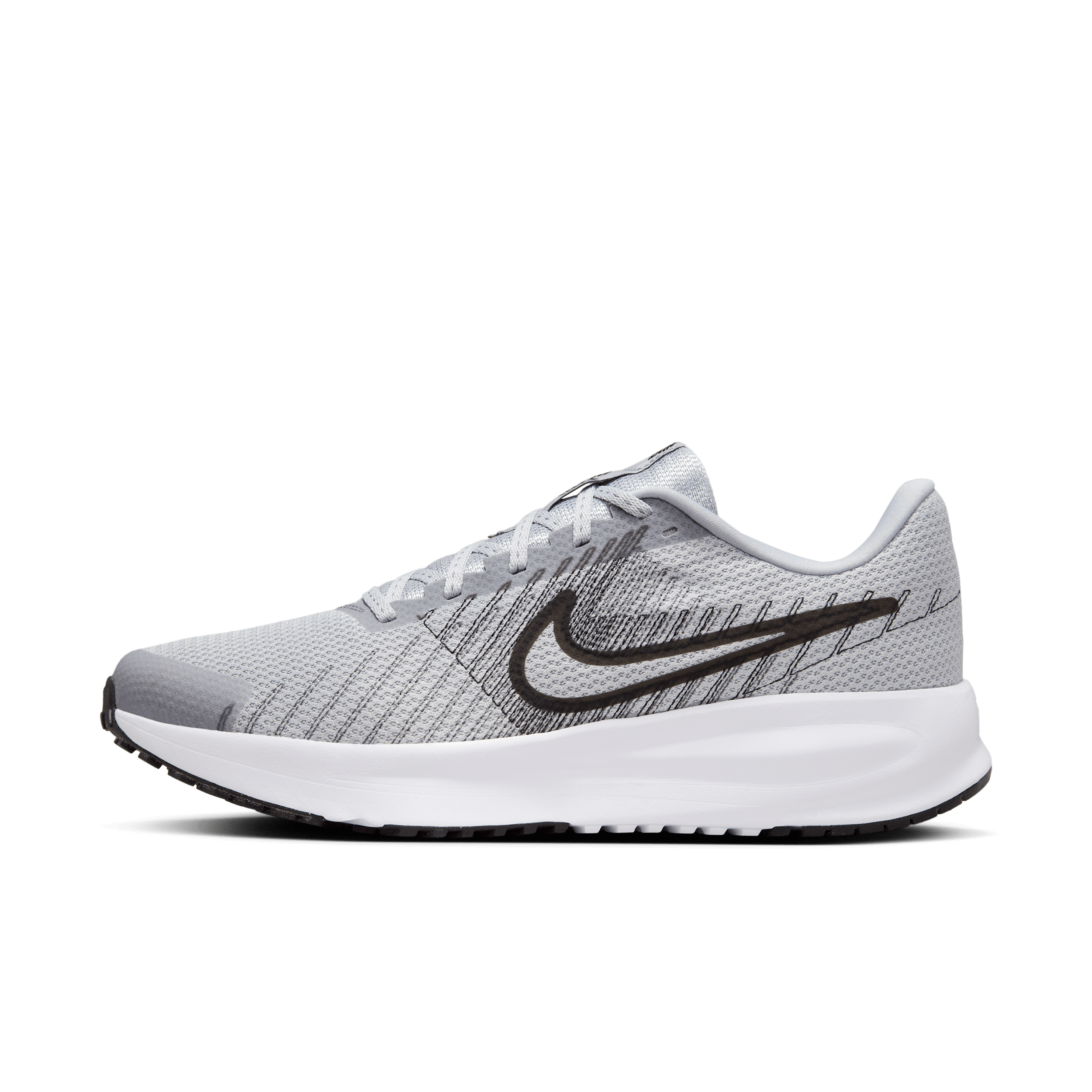 Thumbnail - Nike Run Defy Straßenlaufschuh (Herren) - Grau