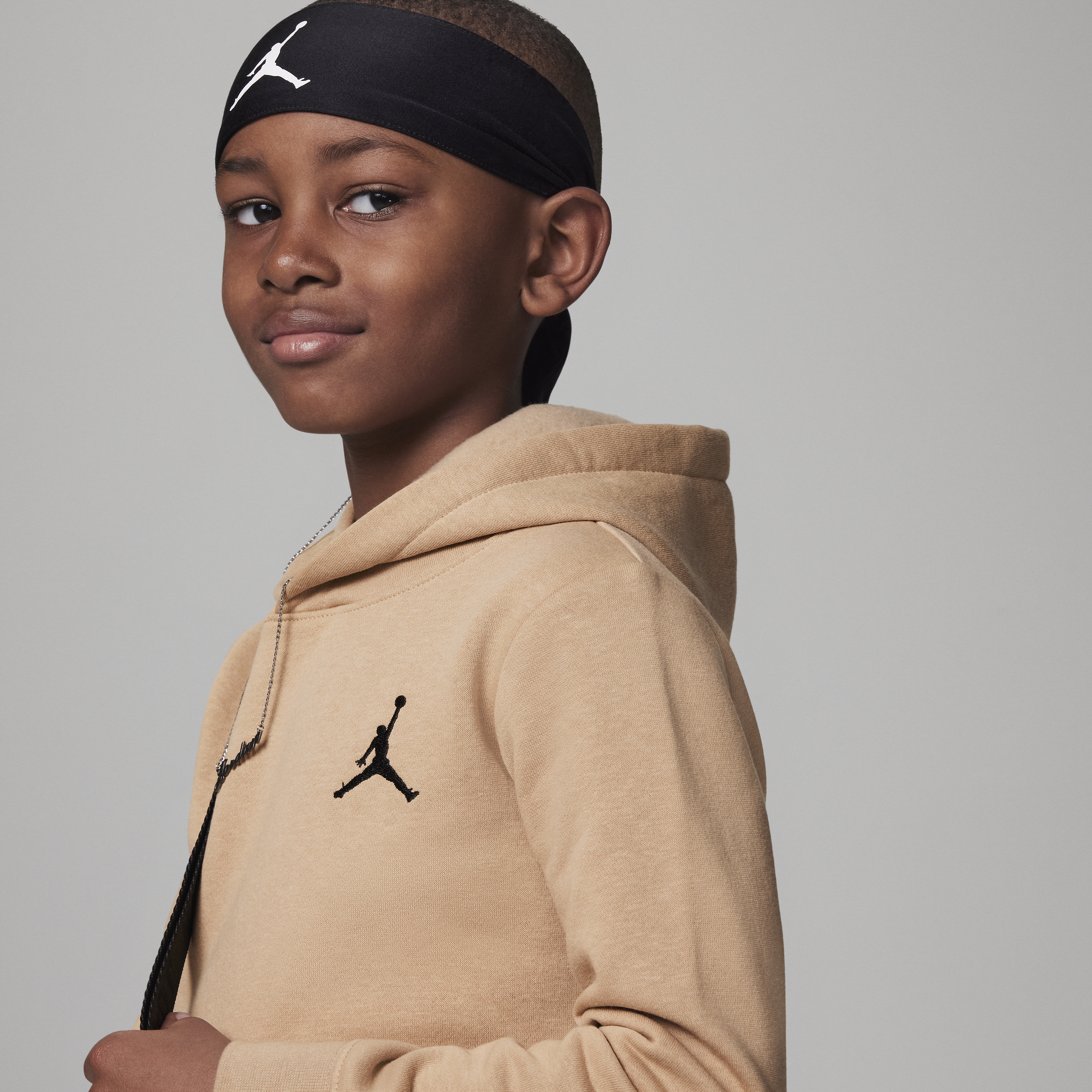 Jordan MJ Essentials Fleece Pullover Set tweedelige hoodieset voor kleuters Bruin