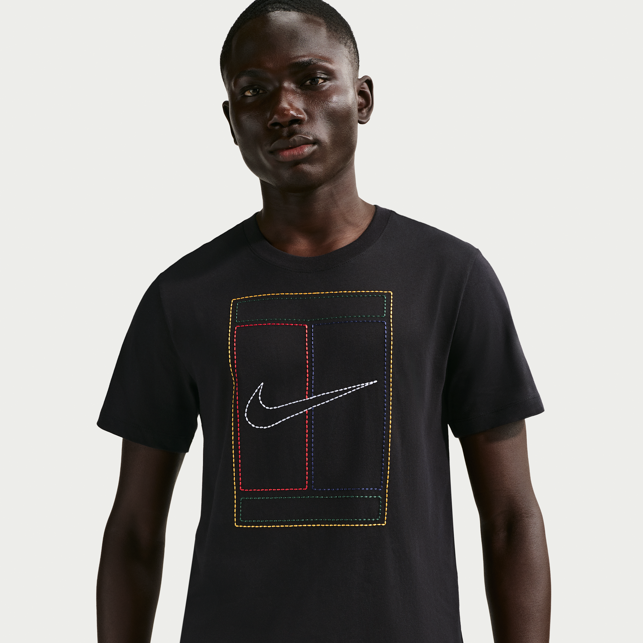NikeCourt Heritage Mens T-Shirt - Black - Cotton
