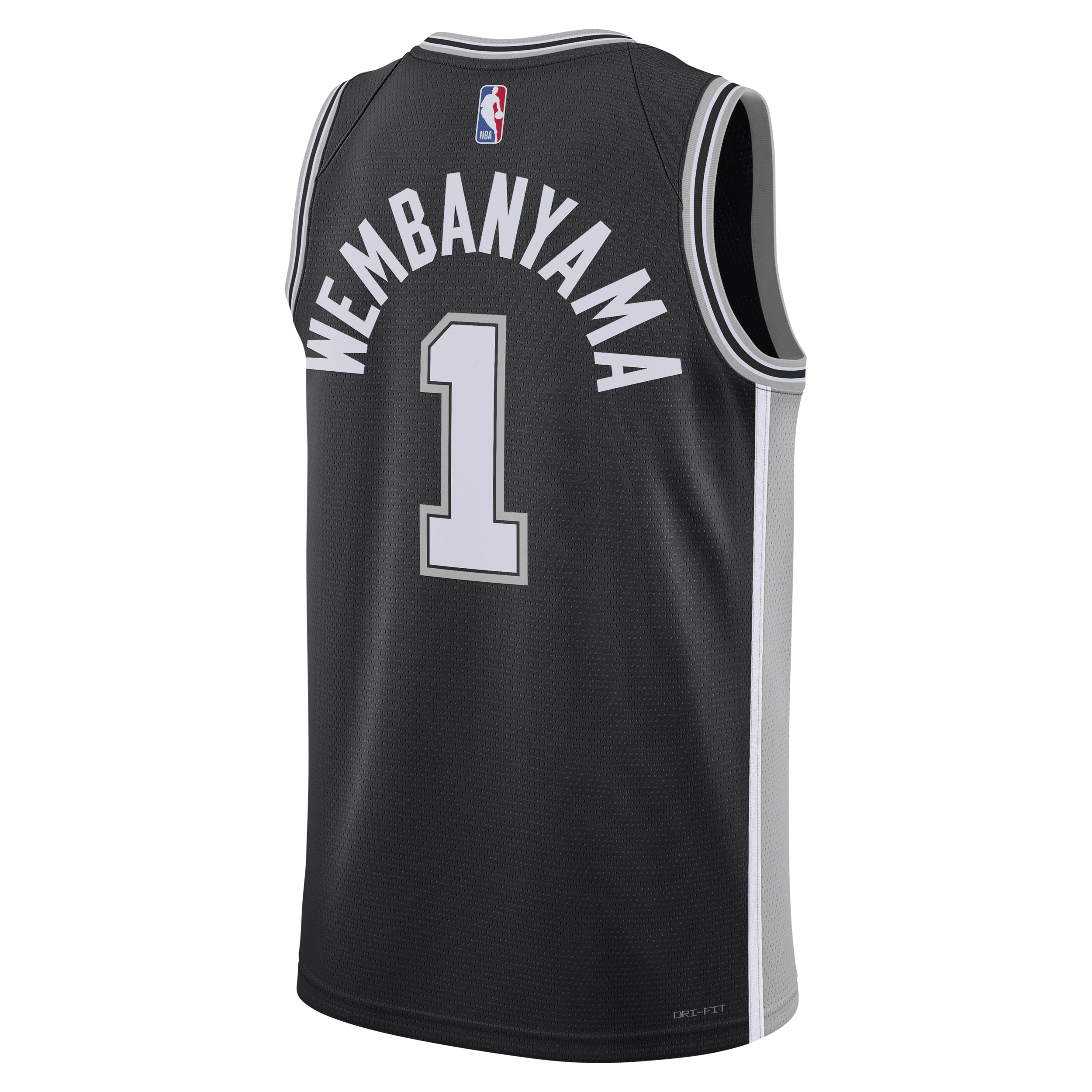 Nike San Antonio Spurs Icon Edition 2022 23 Dri-FIT Swingman NBA-jersey voor heren Zwart
