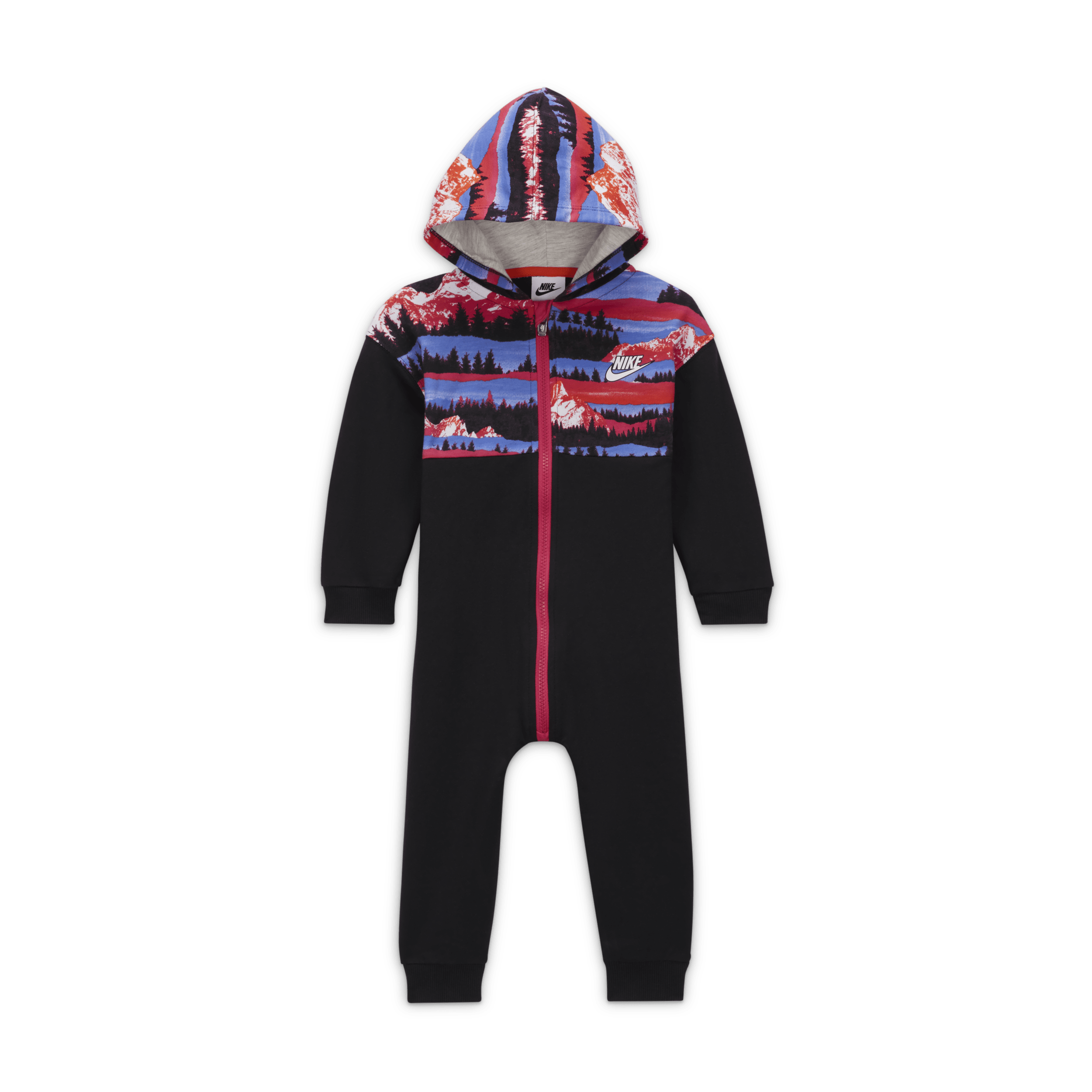 Nike Sportswear Snow Day Hooded coverall voor baby's Zwart