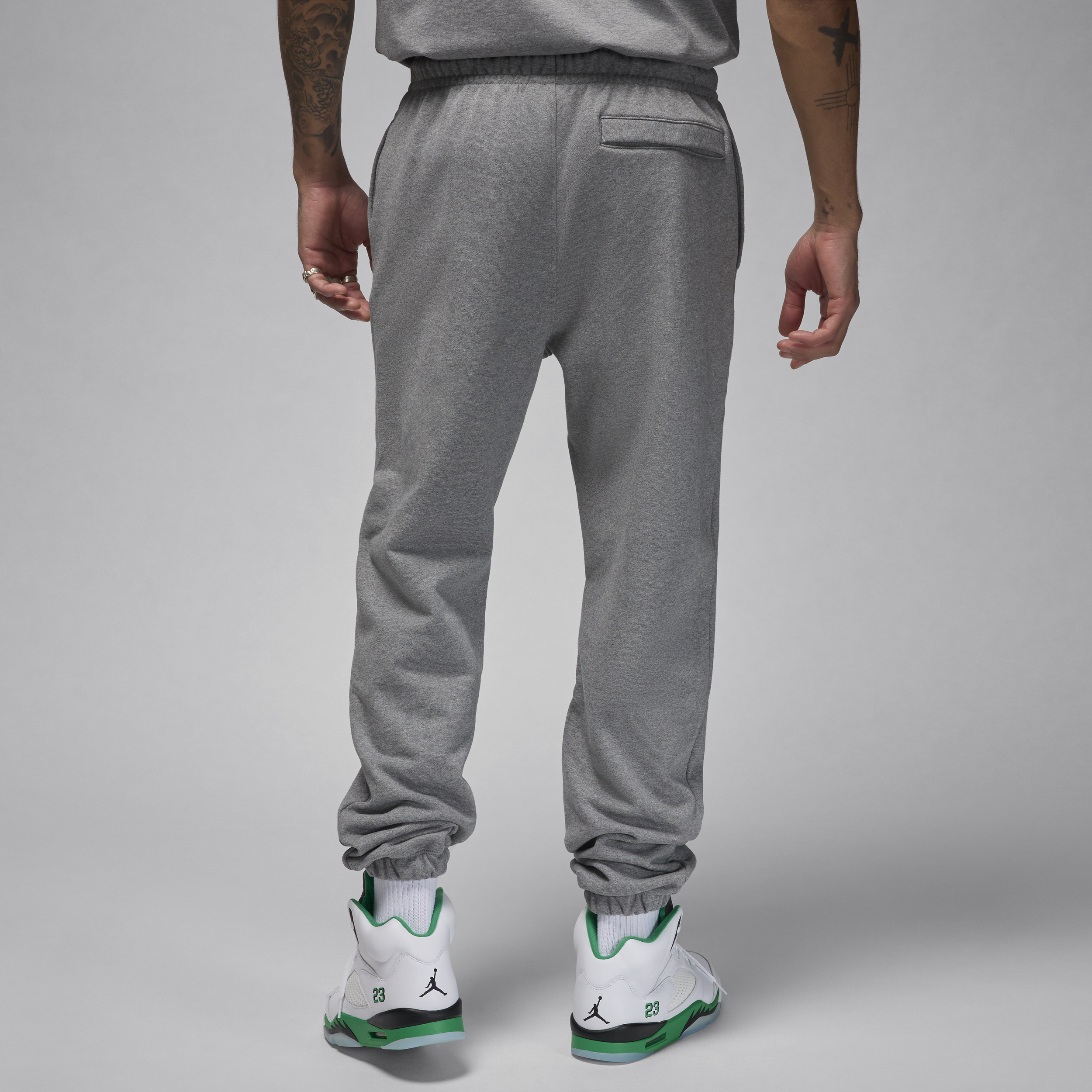 Pantalon en tissu Fleece Jordan Flight pour homme - Gris