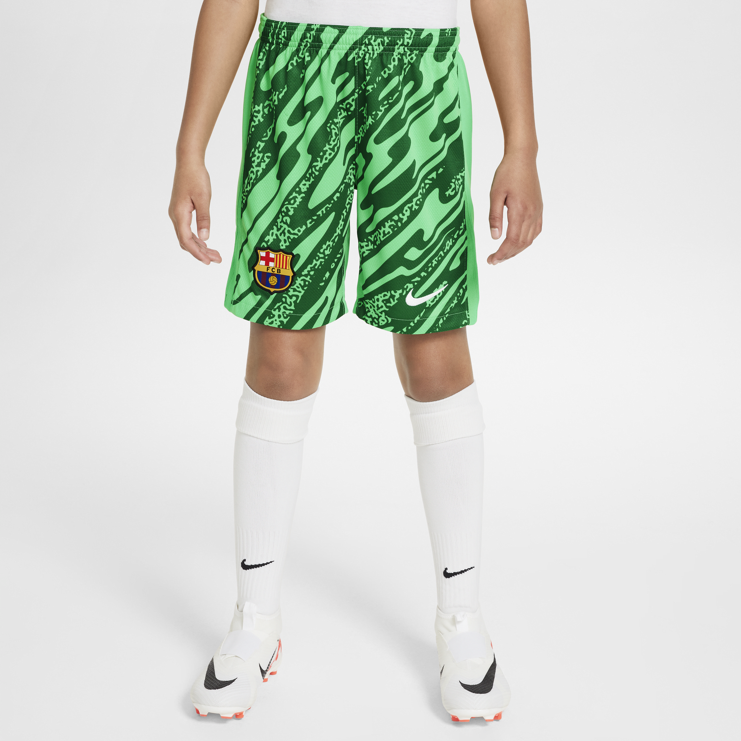 Short de foot replica Nike Dri-FIT FC Barcelona 2024/25 Stadium Gardien de but pour ado - Vert