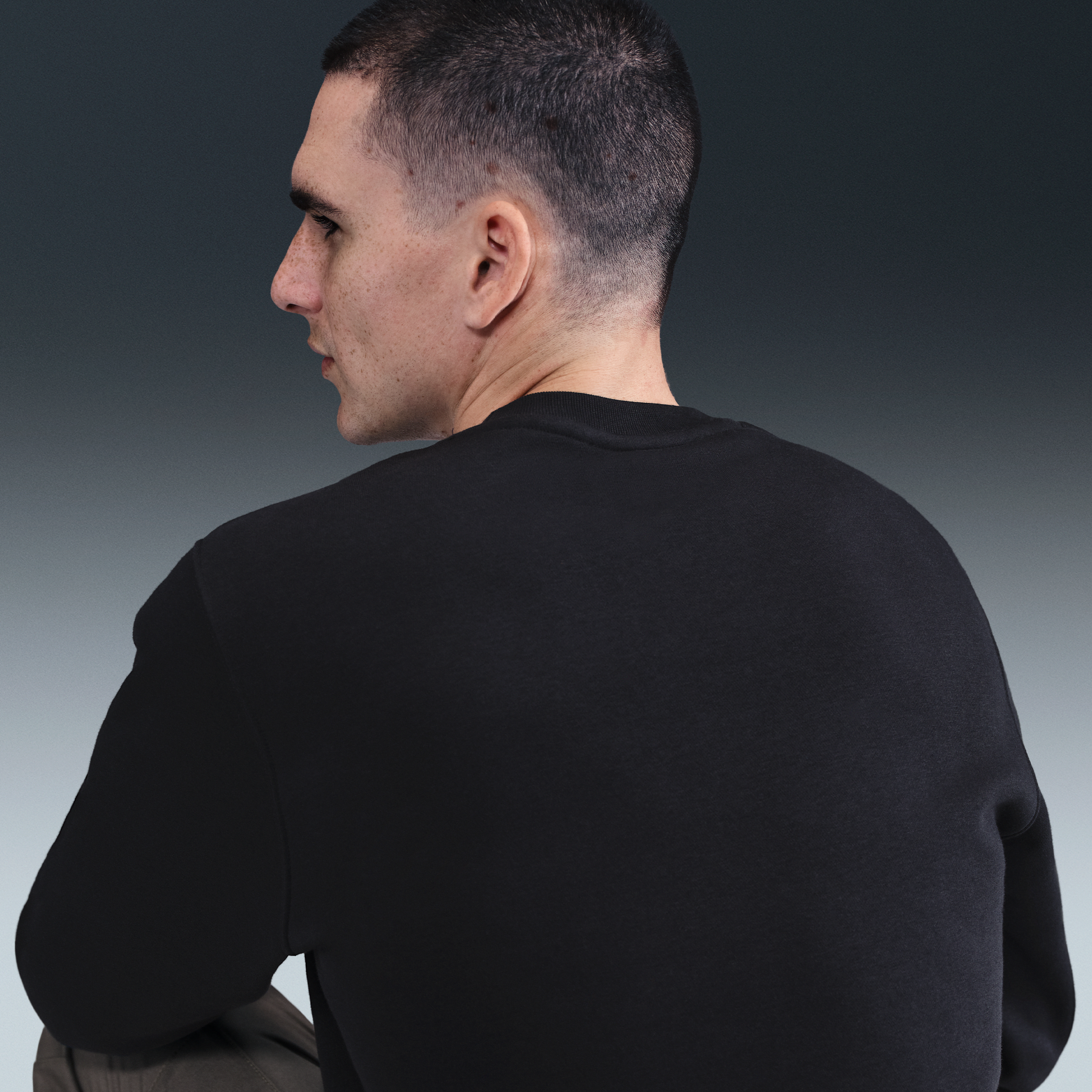 Haut en Fleece Nike Club pour homme - Noir