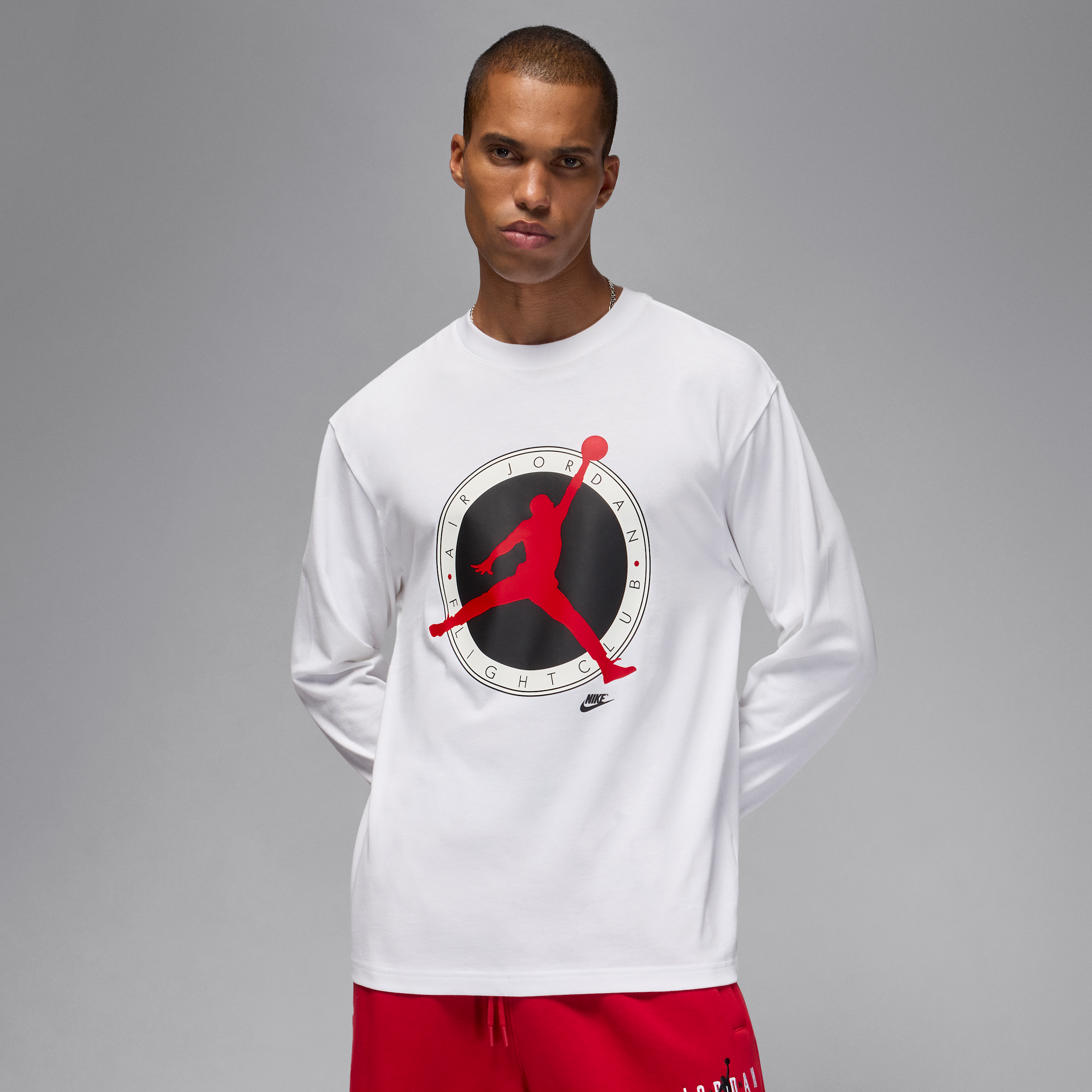 Thumbnail - Jordan Flight Club Longsleeve für Herren - Weiß