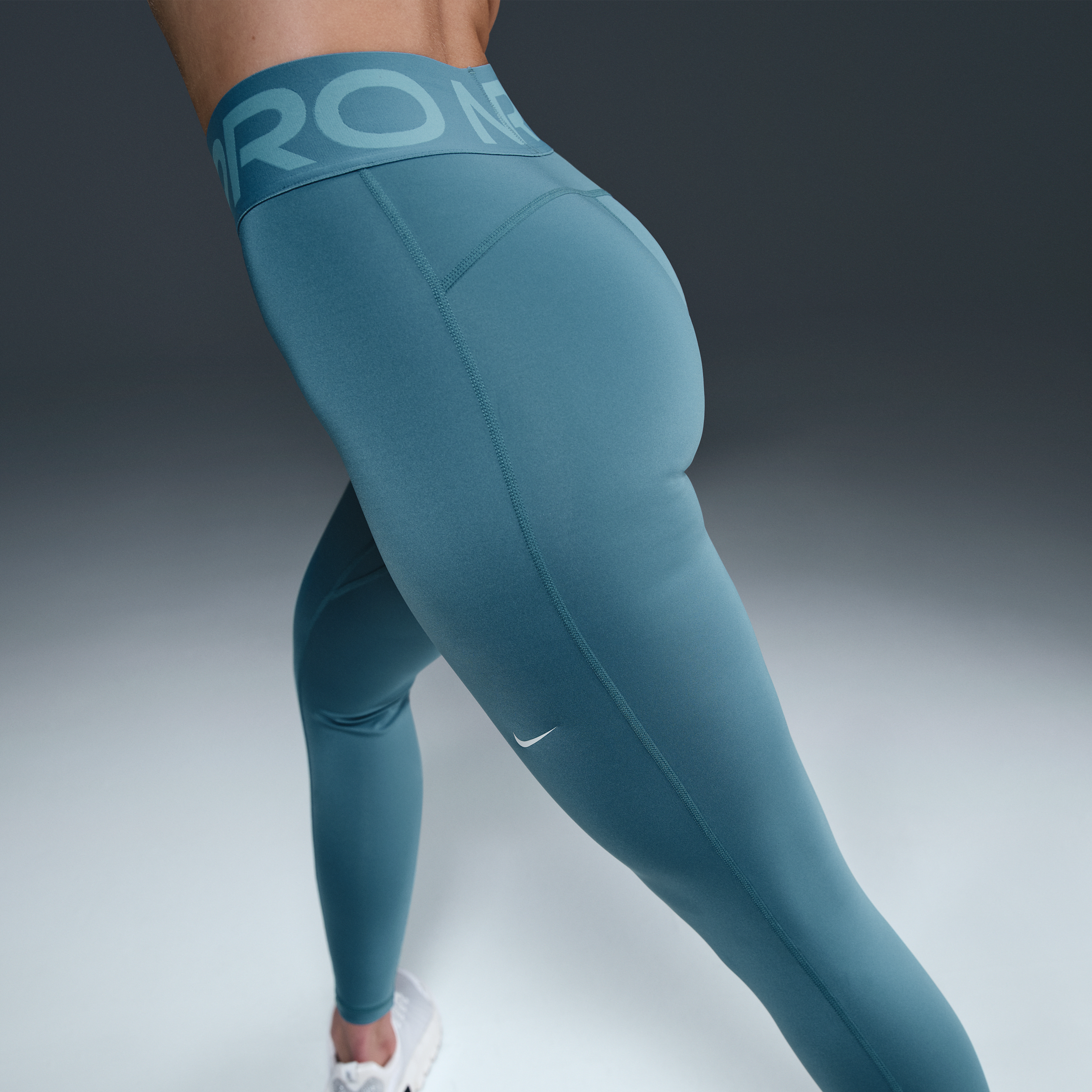 Legging long taille haute Nike Pro Sculpt pour femme - Bleu