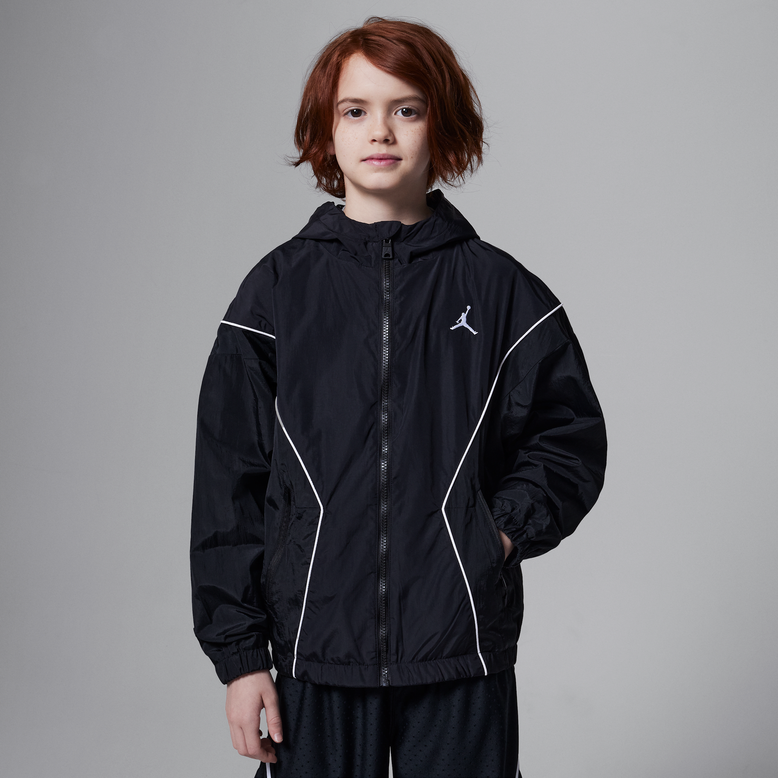 Jordan Essentials Draft jack voor kids - Zwart