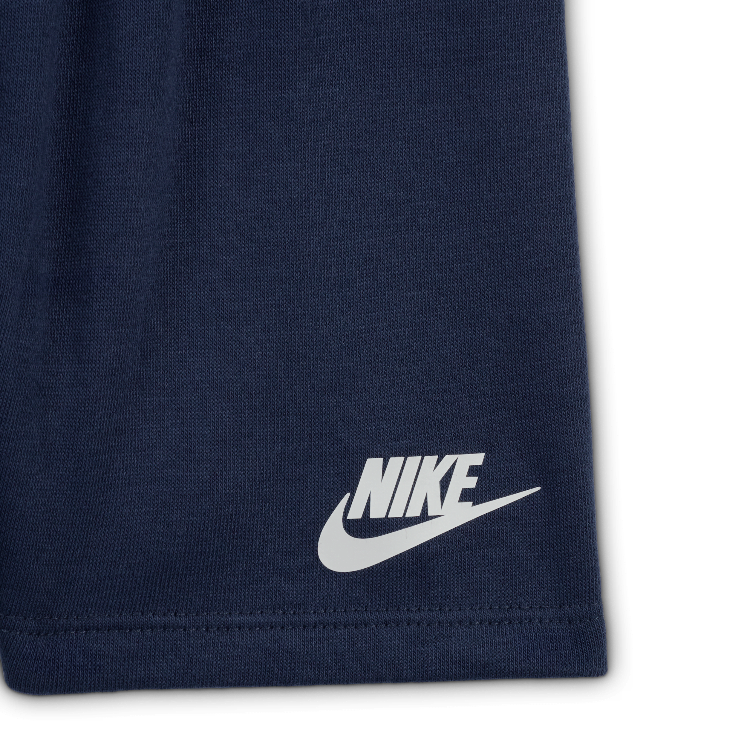 Thumbnail - Nike Sportswear Set aus T-Shirt mit Print und leichten French-Terry-Shorts (Babys, 12–24 M) - Blau