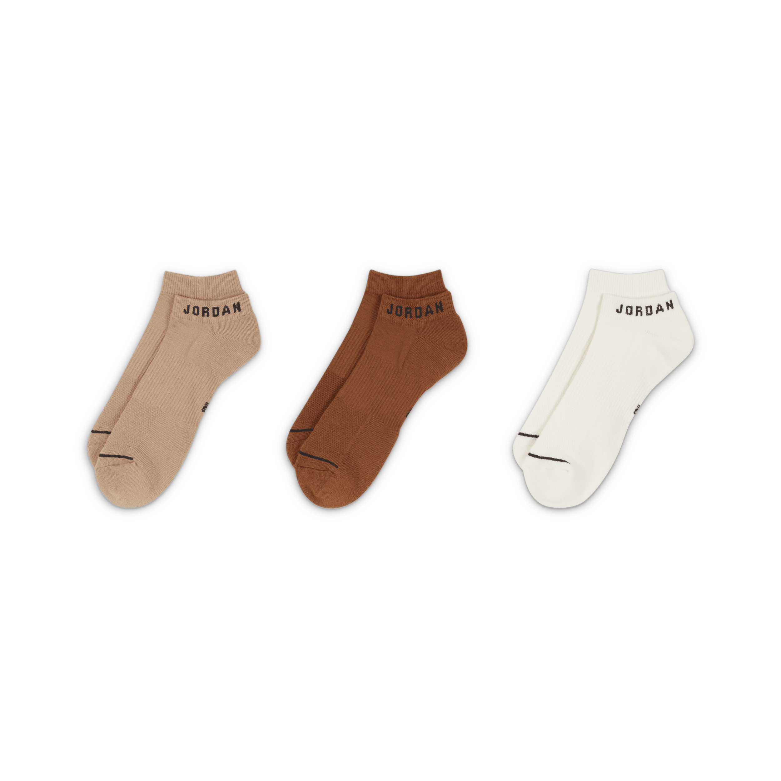 Jordan Everyday No-Show sokken (3 paar) Meerkleurig