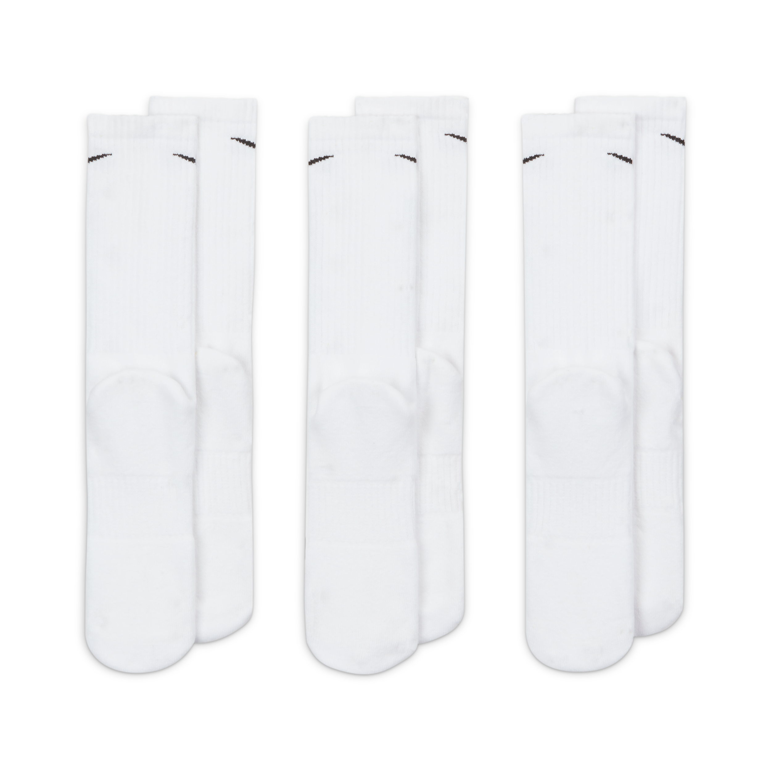 Thumbnail - Nike Everyday Cushioned Crew-Trainingssocken (3 Paar) - Weiß