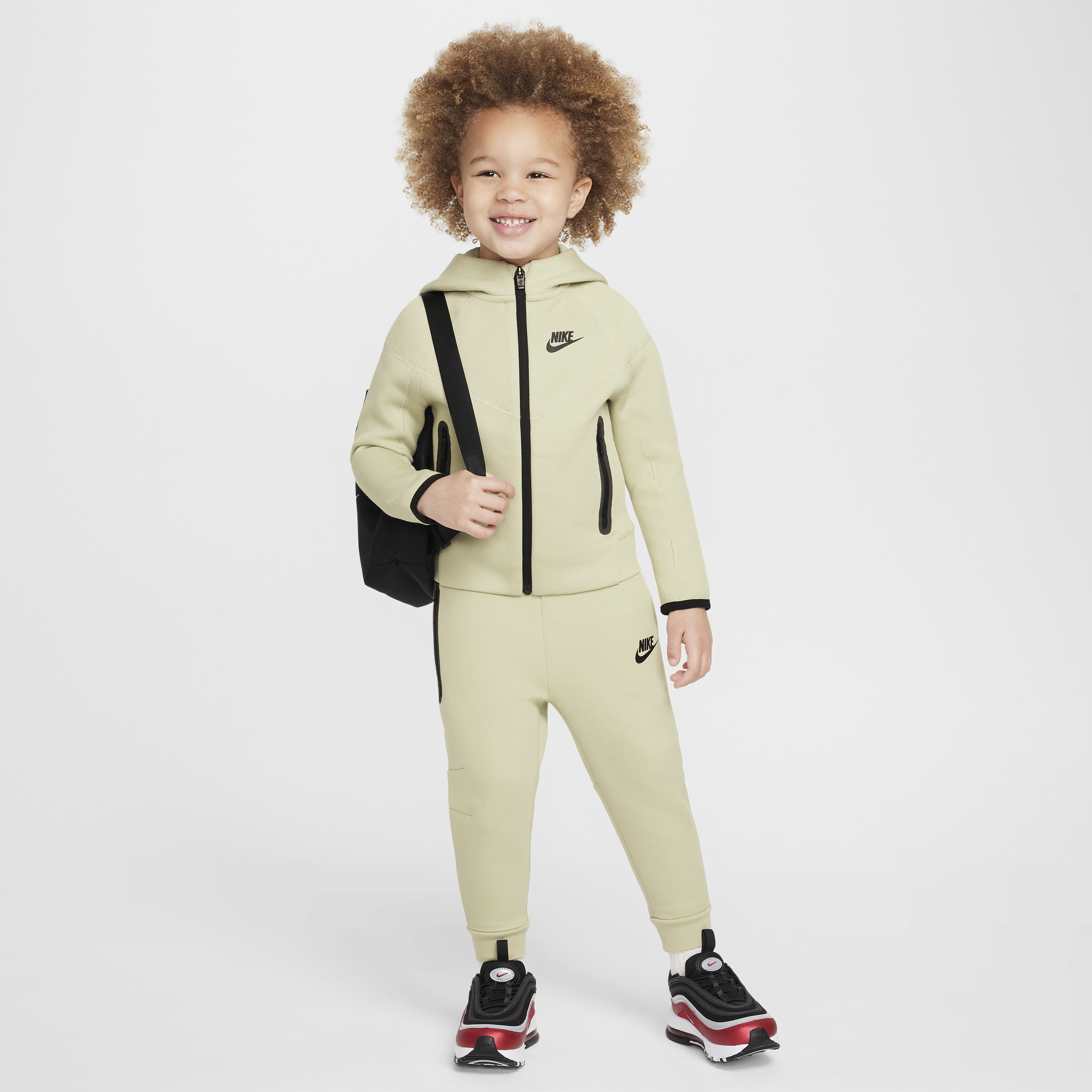 Ensemble deux pièces avec sweat à capuche Nike Sportswear Tech Fleece Full-Zip Set pour tout-petit -