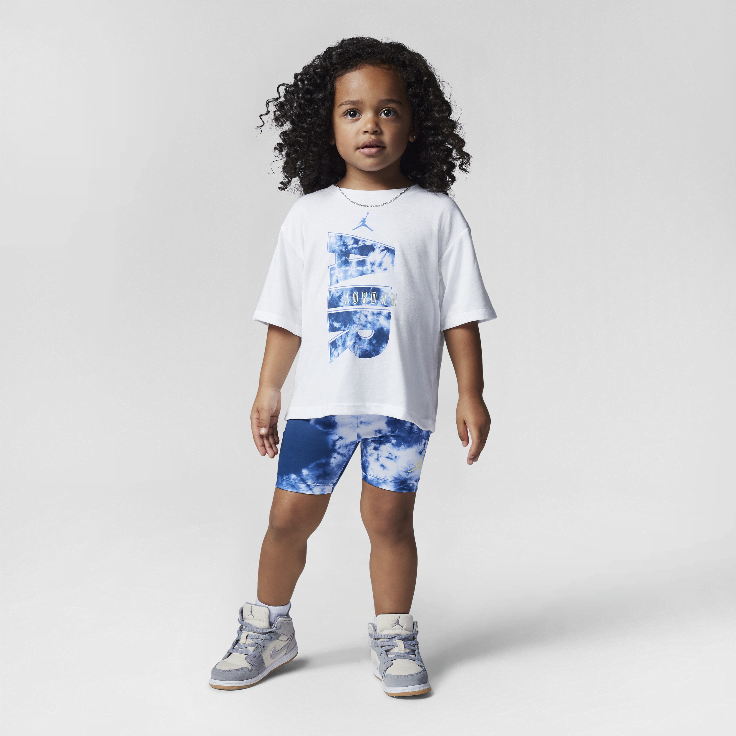 Zestaw T-shirt i spodenki dla maluchów Jordan - Niebieski