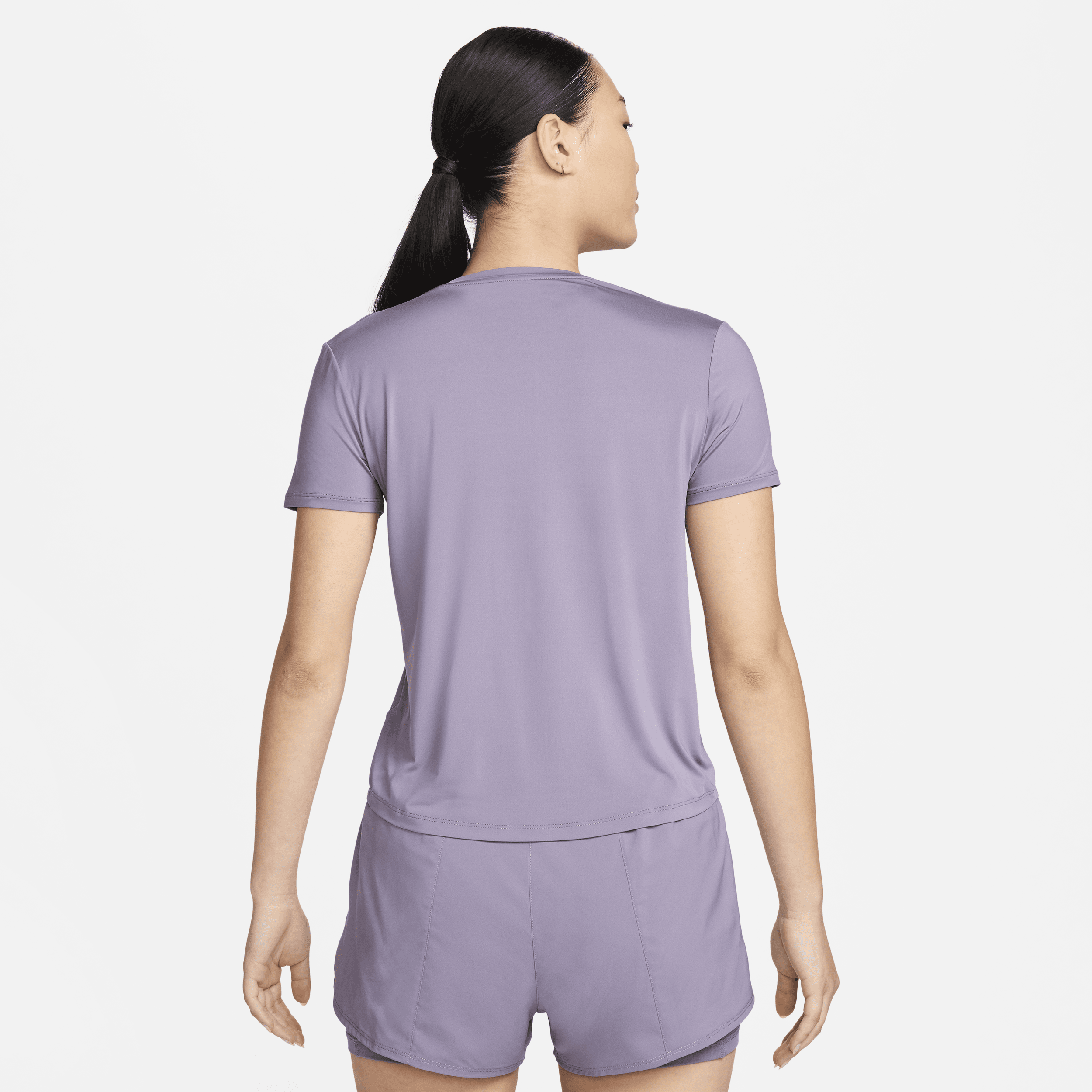 Haut à manches courtes Dri-FIT Nike One Classic pour femme - Pourpre