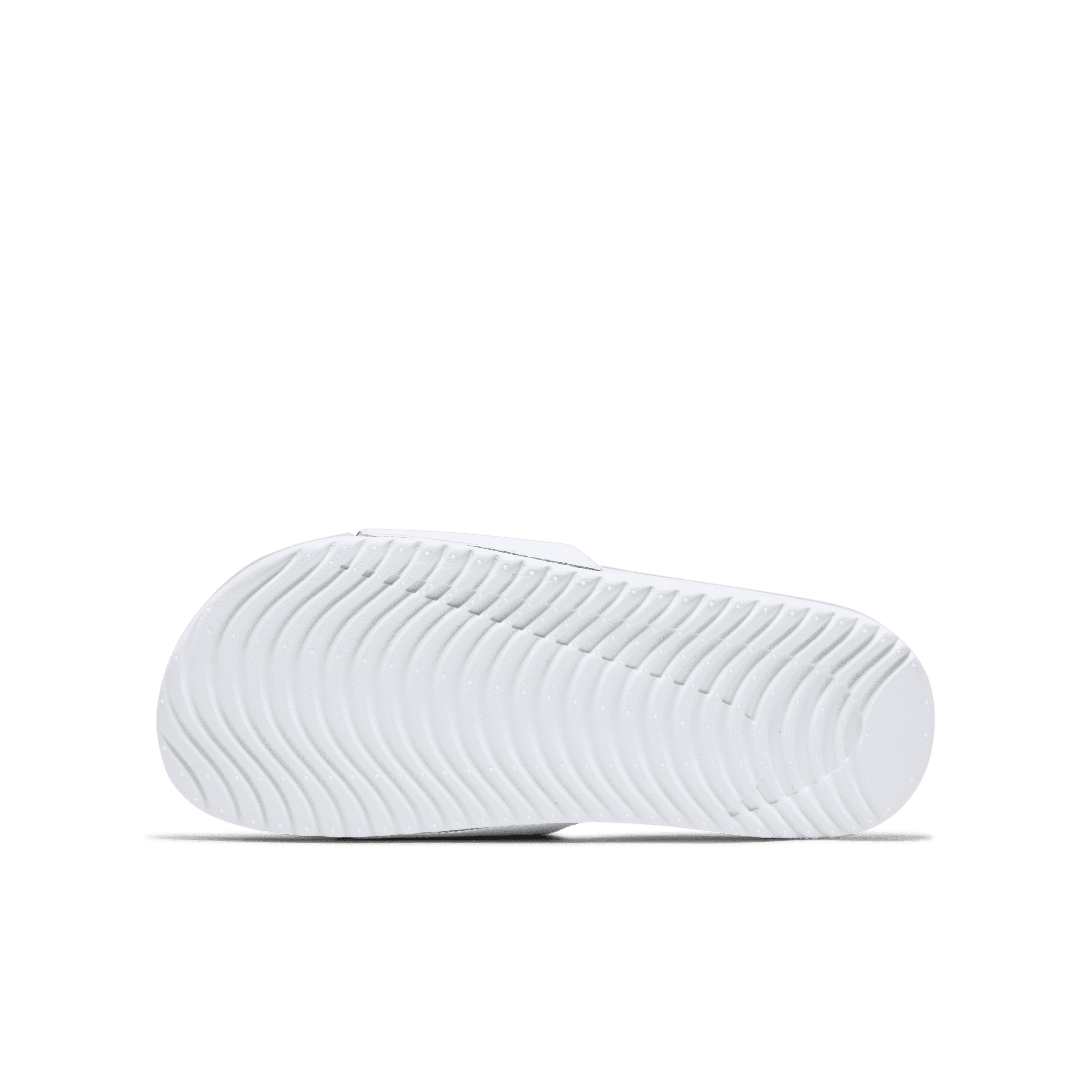 Claquette Nike Kawa pour enfant/ado - Blanc