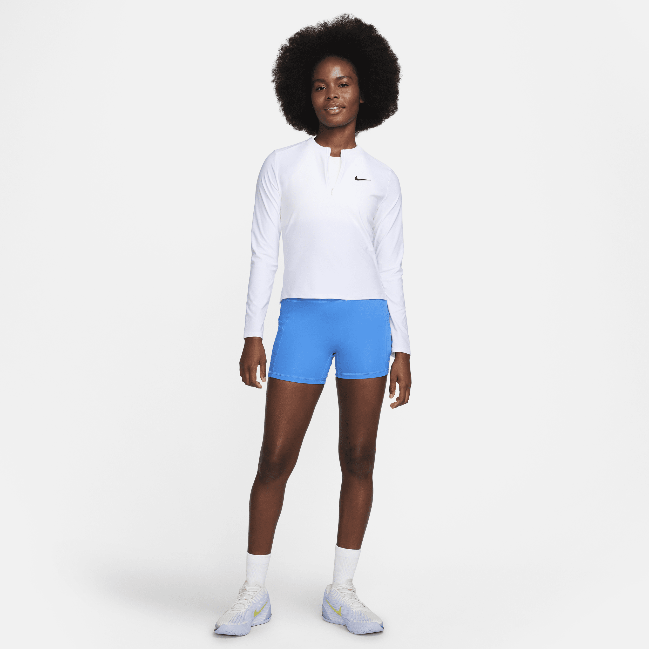 Nike Court Advantage Dri-FIT tennisshorts voor dames Blauw