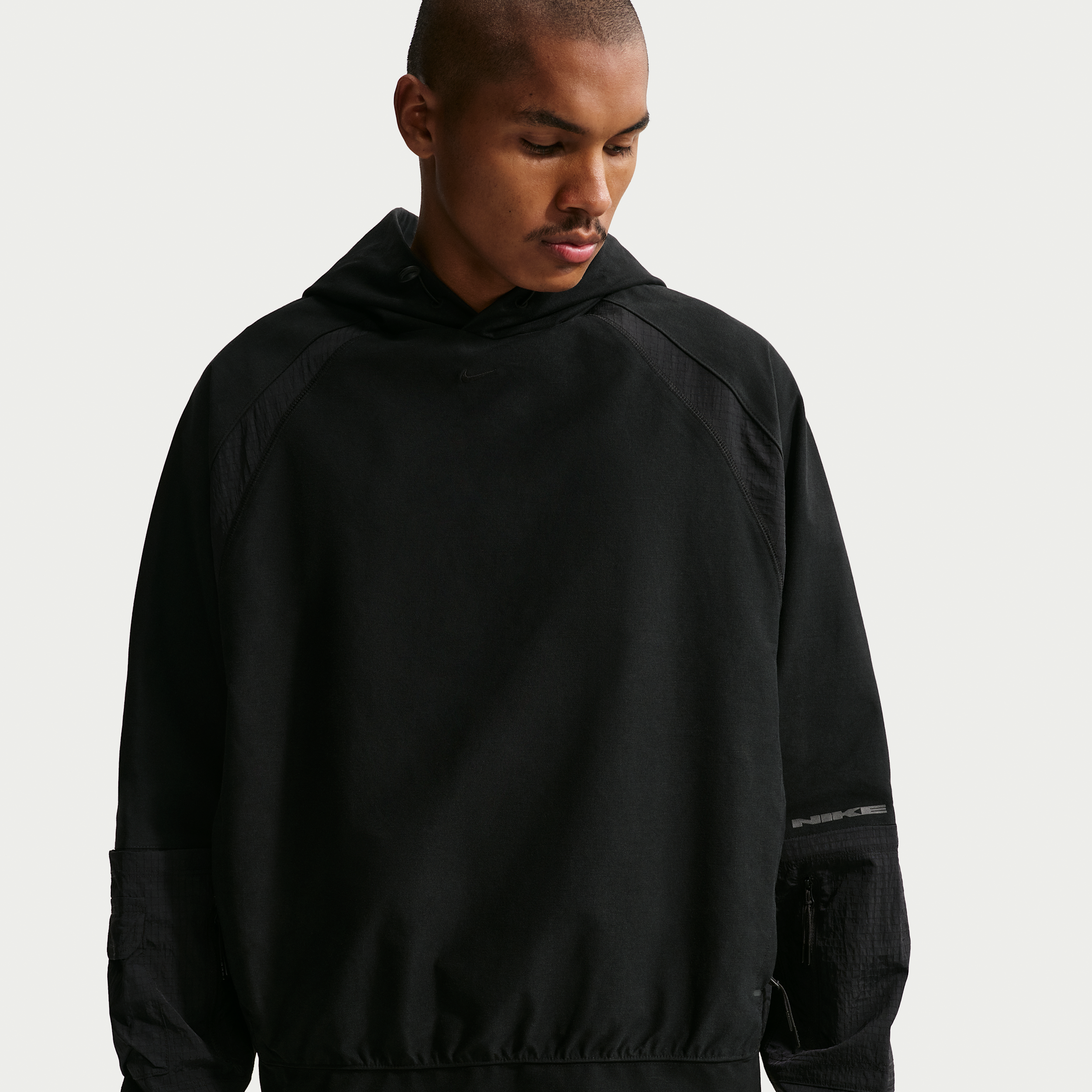 Thumbnail - Nike Tech Dri-FIT Shori Strick-Kapuzenpullover (Herren) - Schwarz