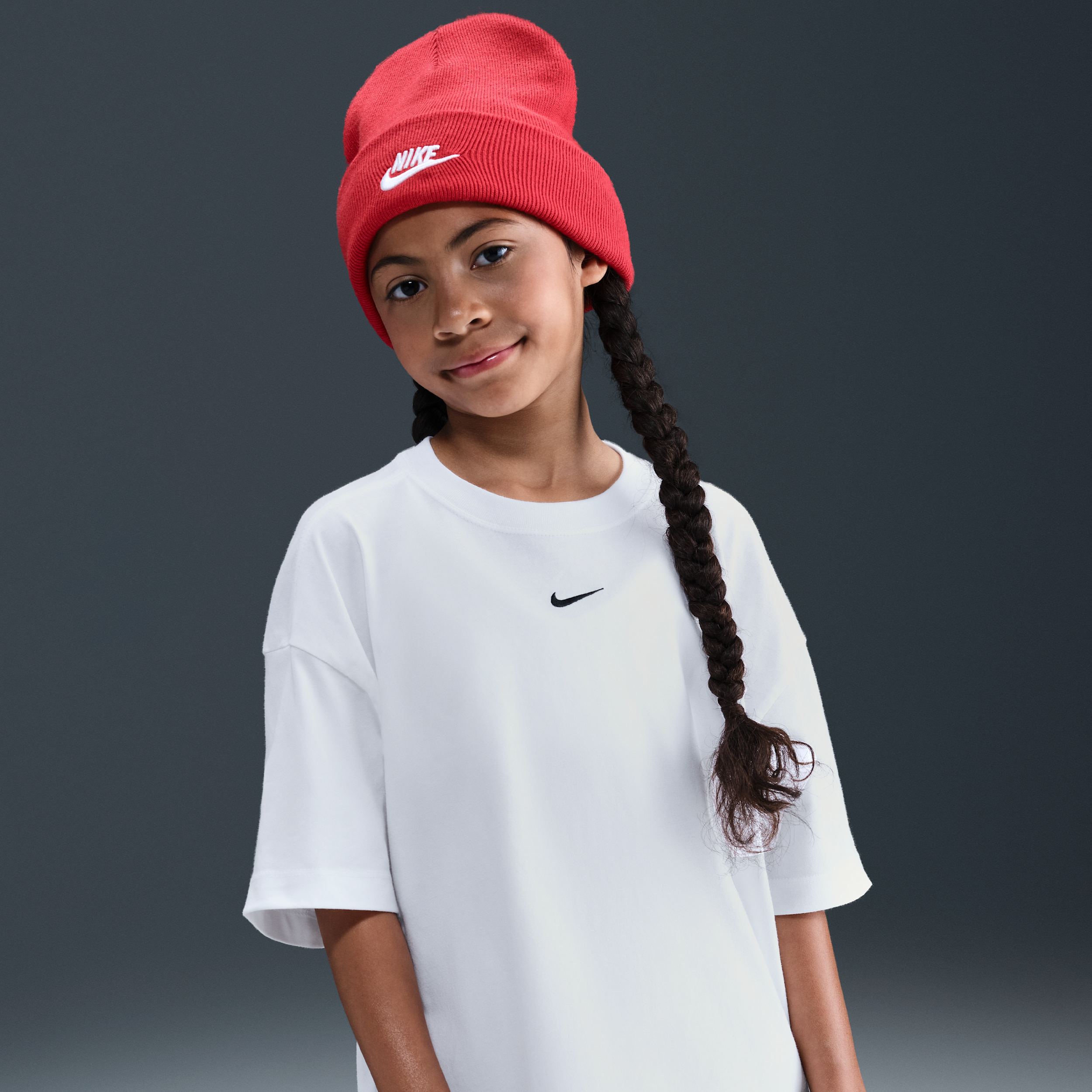 Nike Sportswear oversized T-shirt voor meisjes - Wit