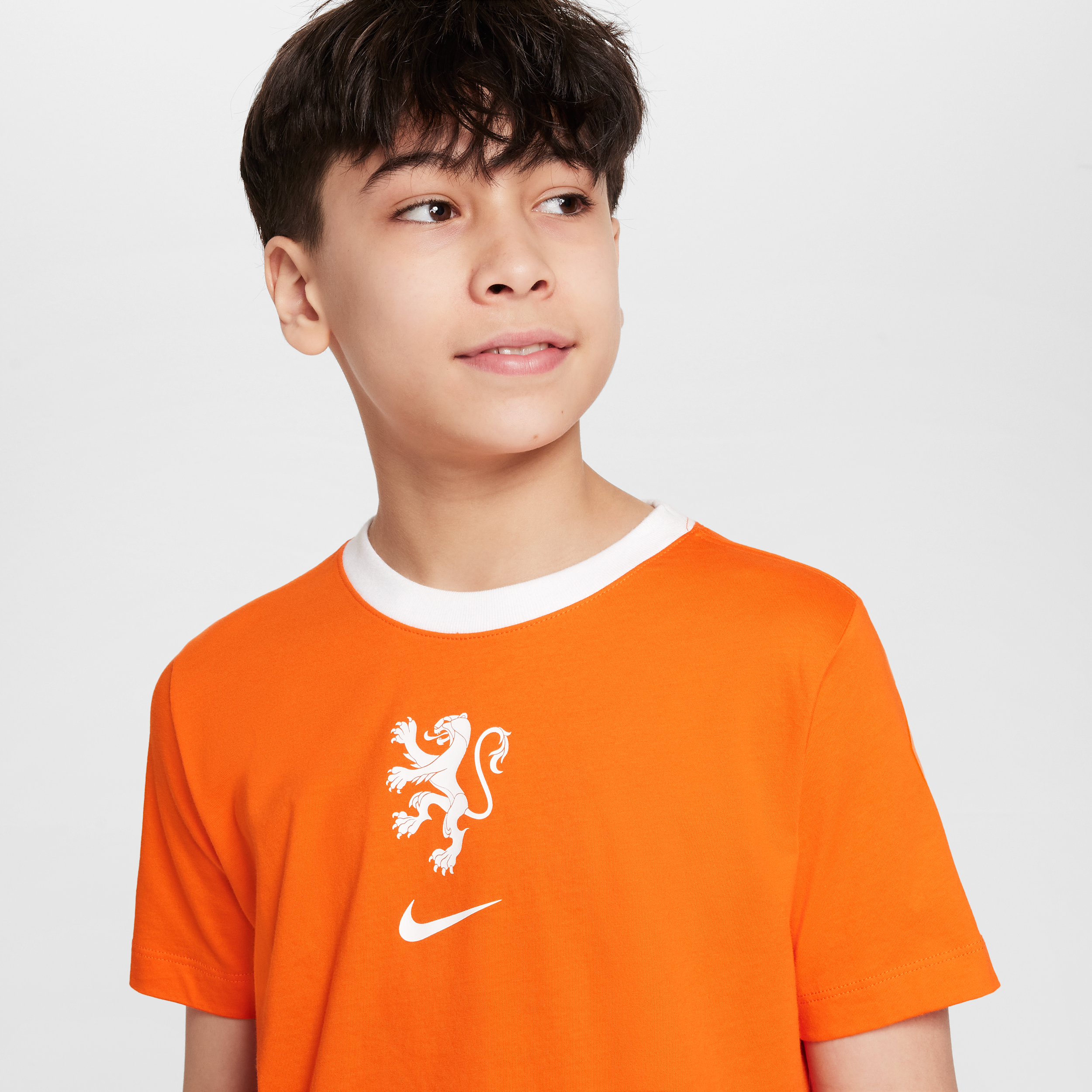 Thumbnail - Niederlande Nike Fußball-T-Shirt (ältere Kinder) - Orange